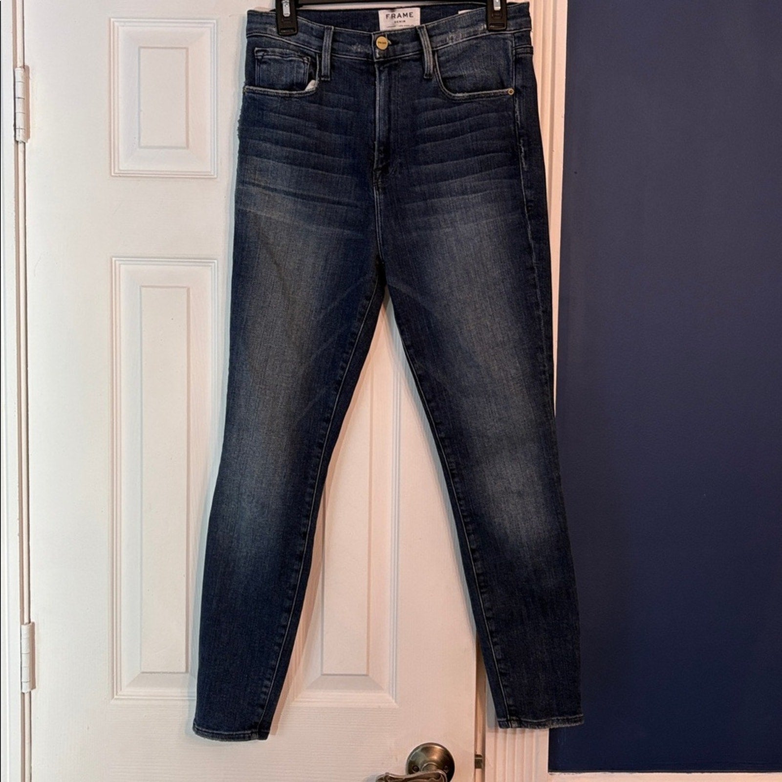 FRAME Ali High Rise Skinny Jeans in Belhaven - size 29
