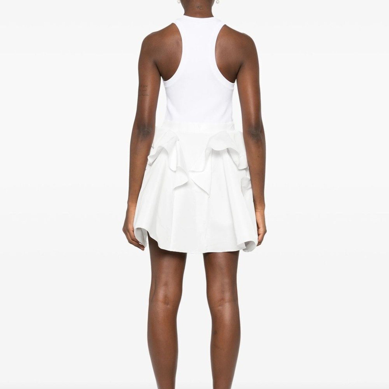 NEW Alexander McQueen White Hybrid Mini Dress - size 34 IT (xs)
