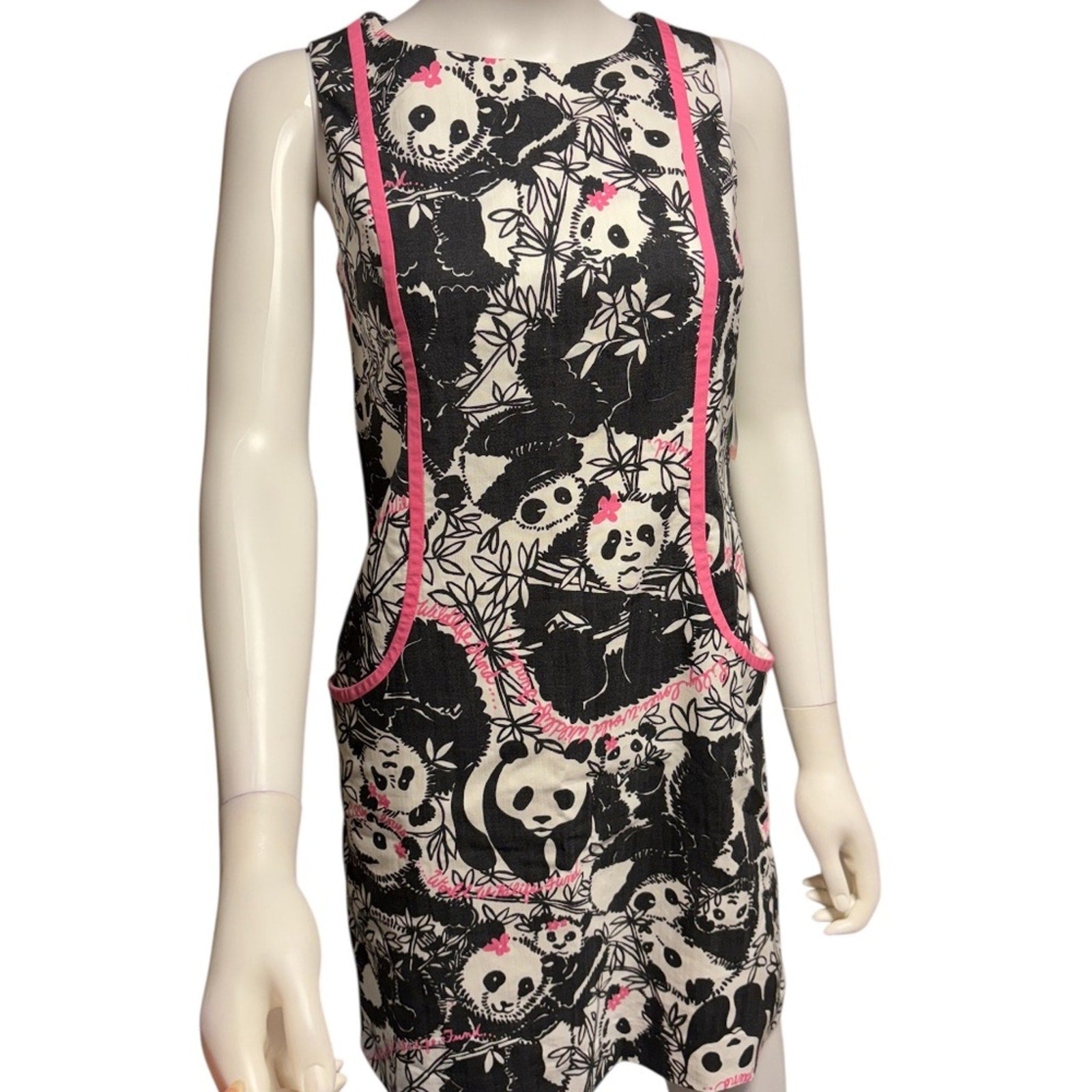 NWT Lilly Pulitzer WWF Pandamonium Panda Shift Dress Holy Grail - size 0