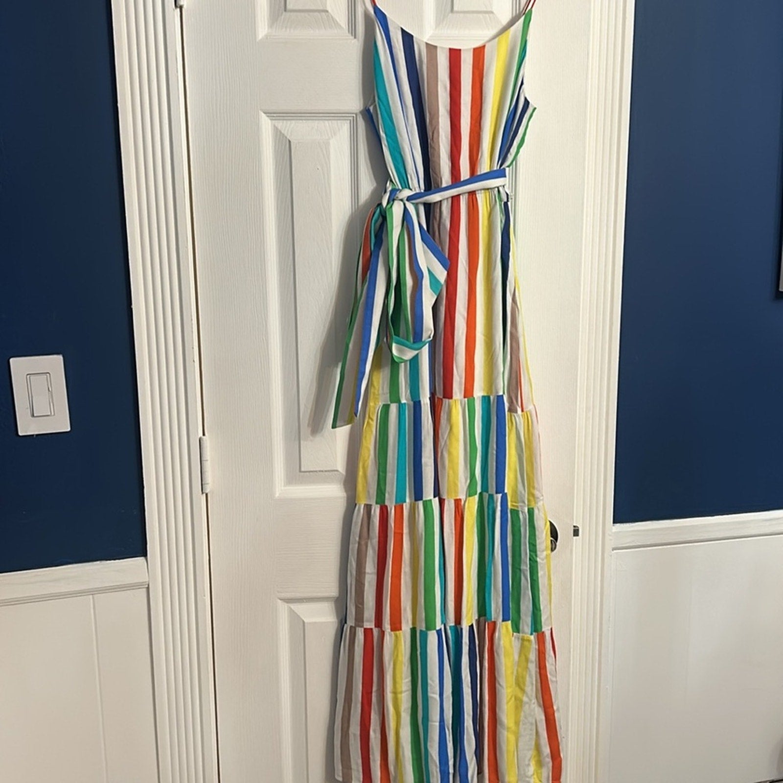 ALICE + OLIVIA Janan Rainbow Striped Dress - size 0