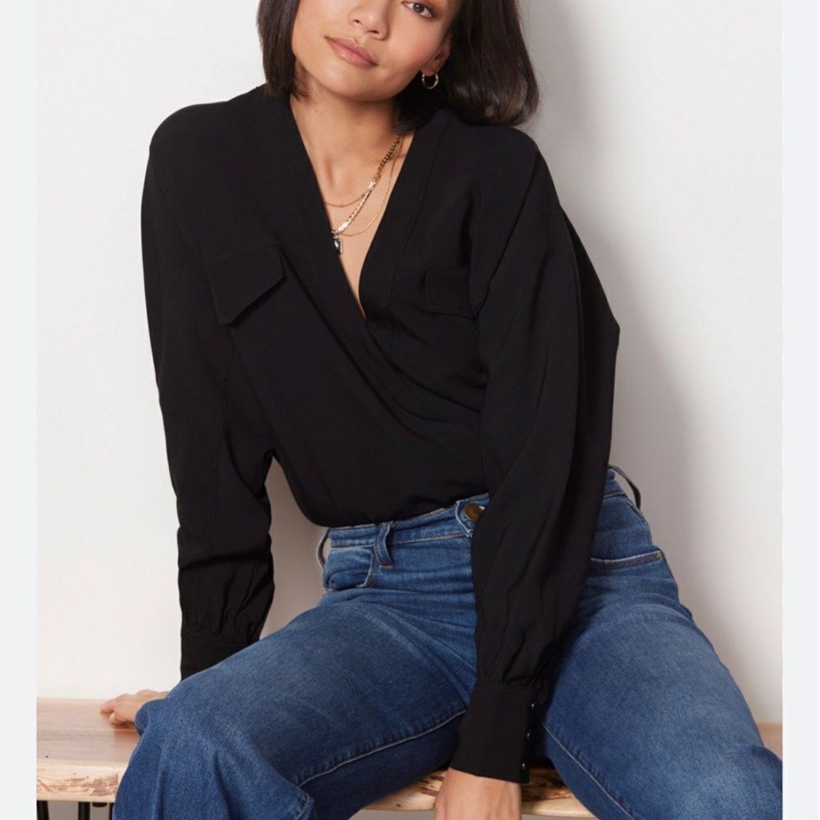 NWT Good American UTILITY WRAP BODY - size 1 (Small)