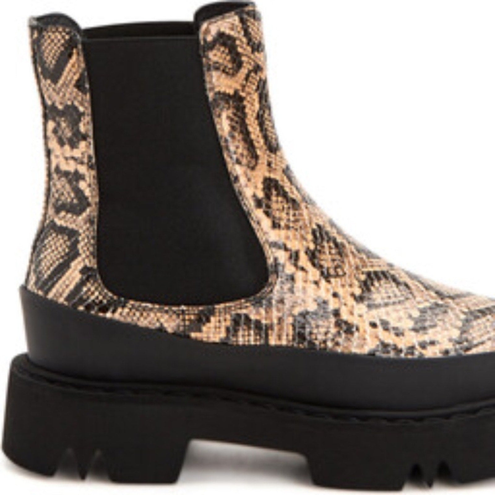 AQUATALIA CHELSEA ANKLE BOOTS HOLLY SNAKE EMBOSSED - size 9