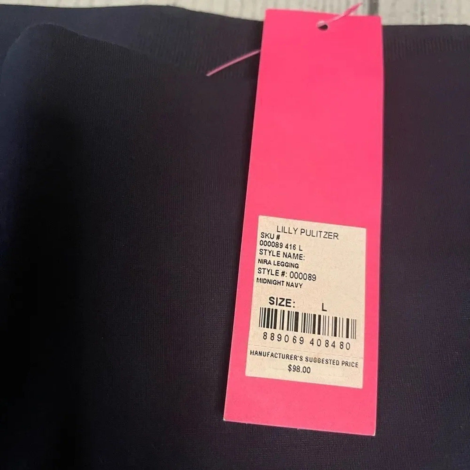 NWT Lilly Pulitzer 27" NIRA LEGGING Midnight Navy - L