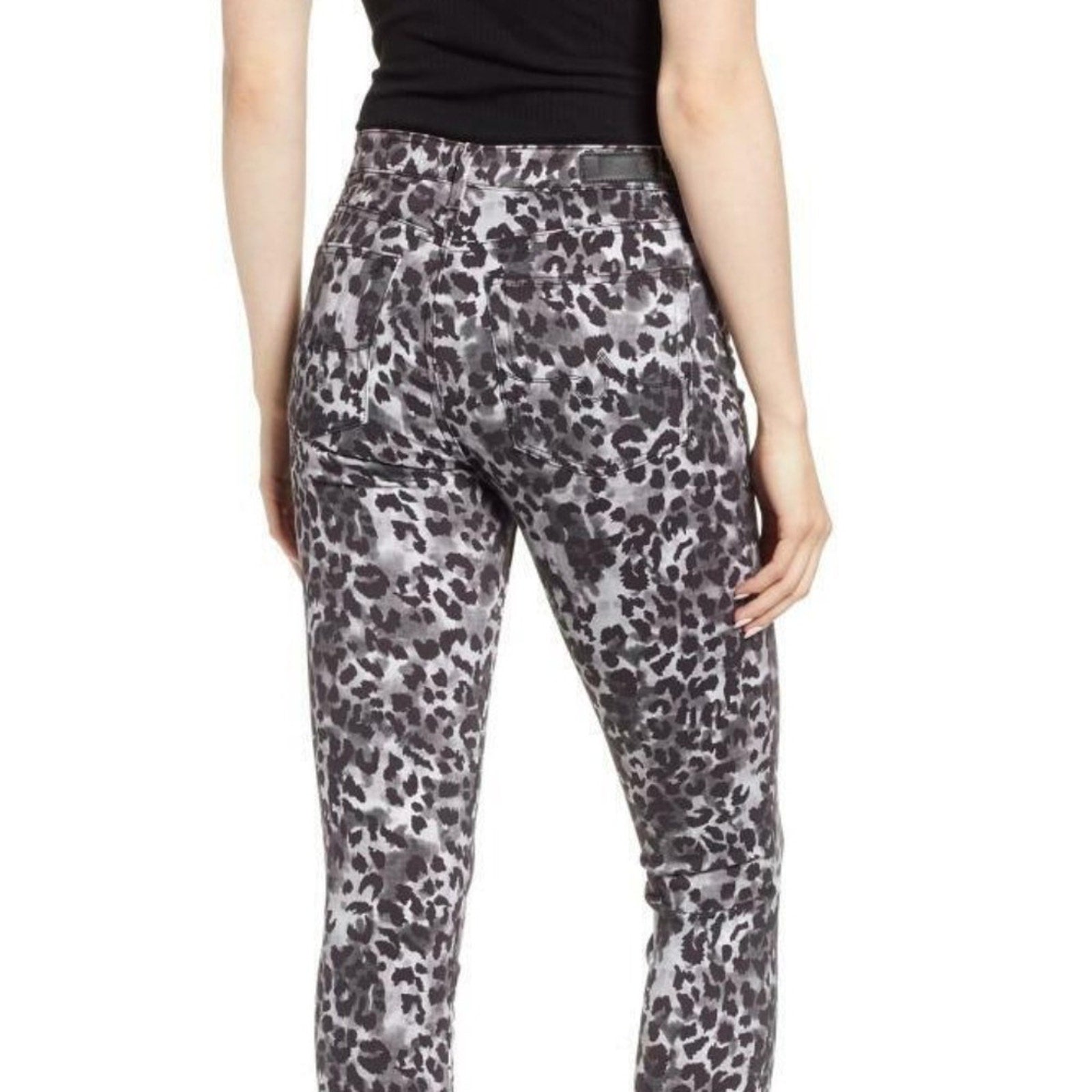 AG Adriano Goldschmied Prima Ankle Cigarette Leopard Stretch Jeans size 27