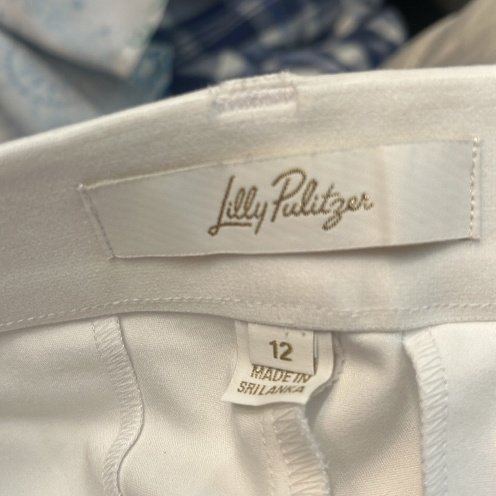 NEW Lilly Pulitzer Ana High-Rise Women Pant - Resort White - size 12