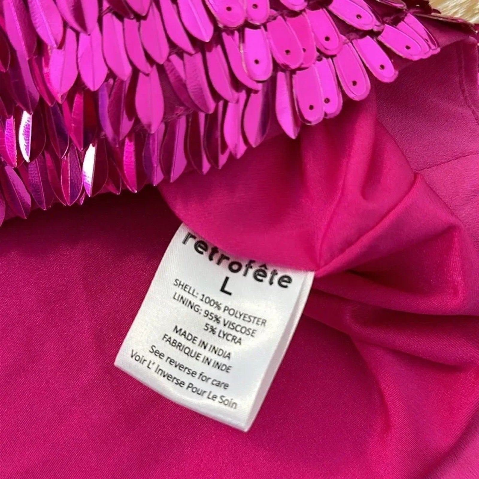 NWT Retrofete  ANSLEY LOW RISE FEATHER SEQUIN SKIRT - size large