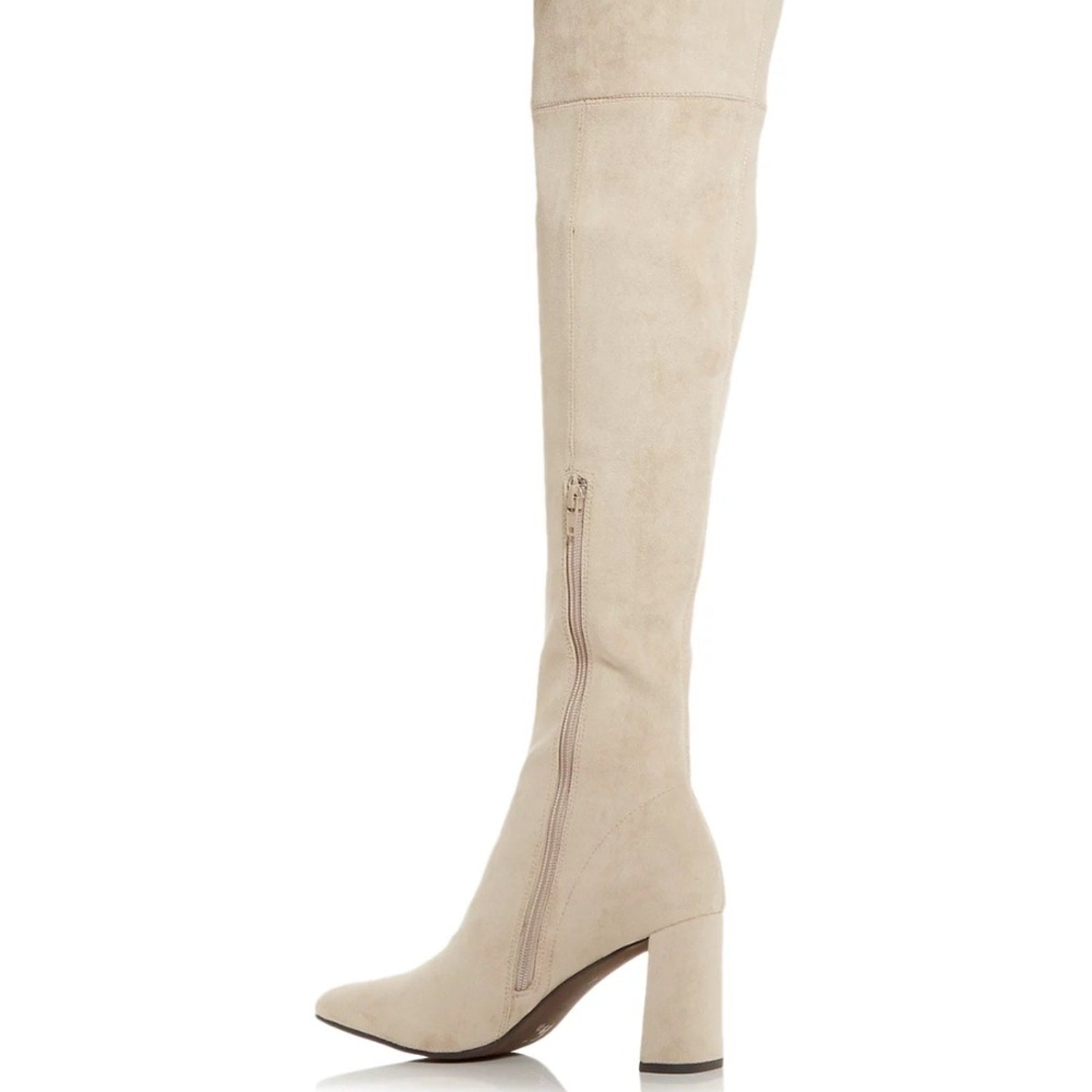 NEW Jeffrey Campbell Parisah Block-Heel Pointed-Toe Over-the-Knee Dress Boots 6