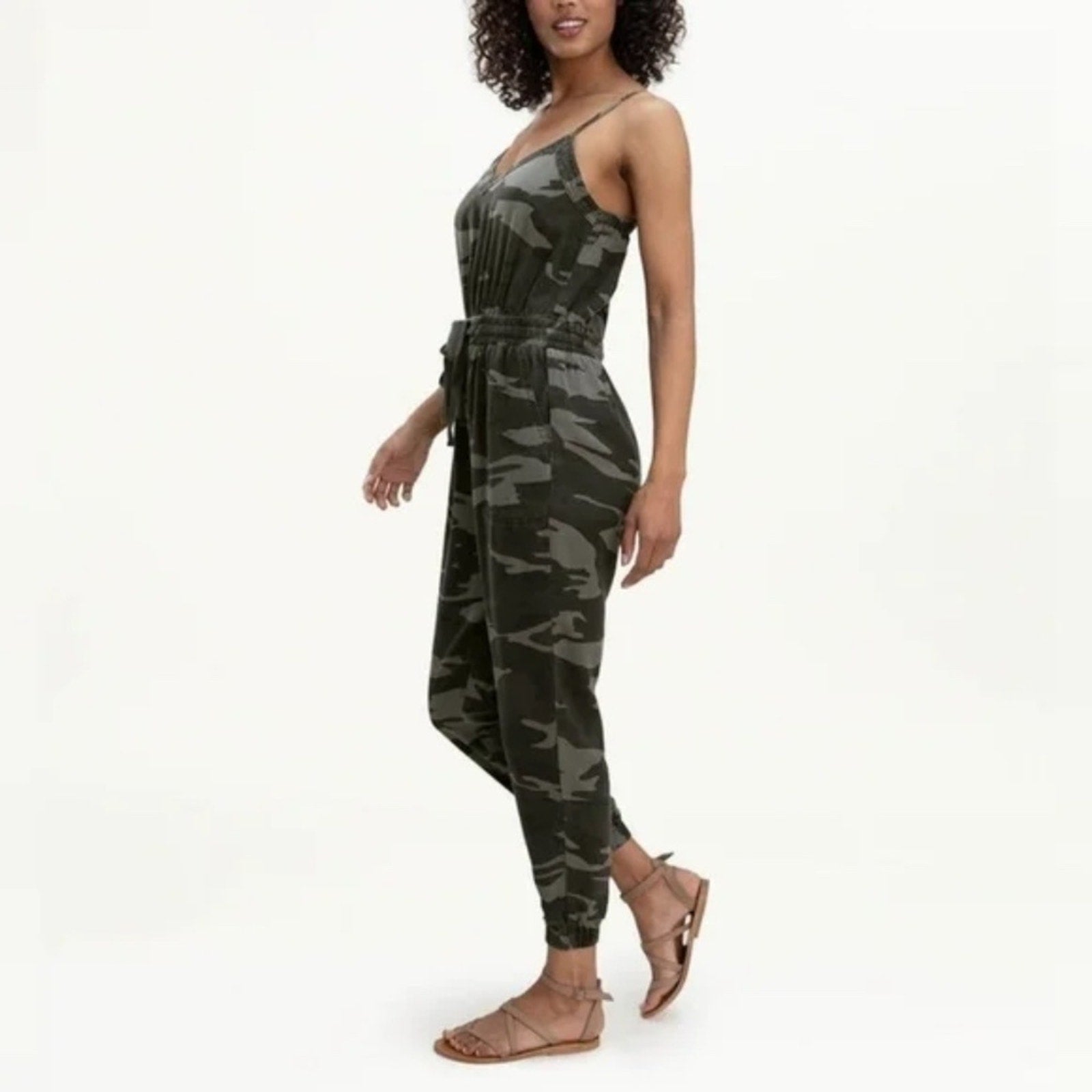 Splendid Jetsetter Camo Jumpsuit - size XL