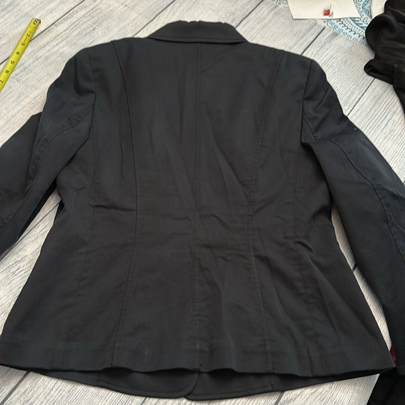 Escada black cotton blazer - size 44