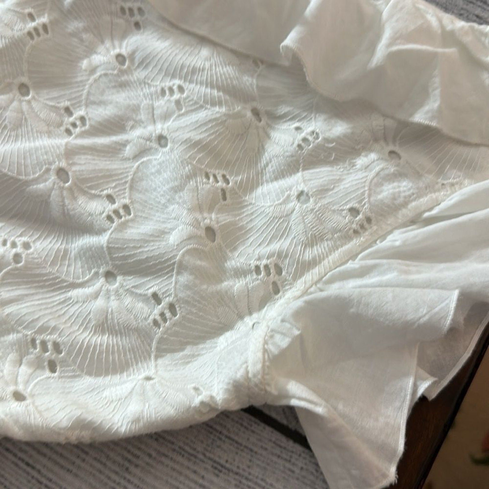 NWT BATSHEVA Jude Dress $475.00 White Broderie Anglaise Eyelet - size 6