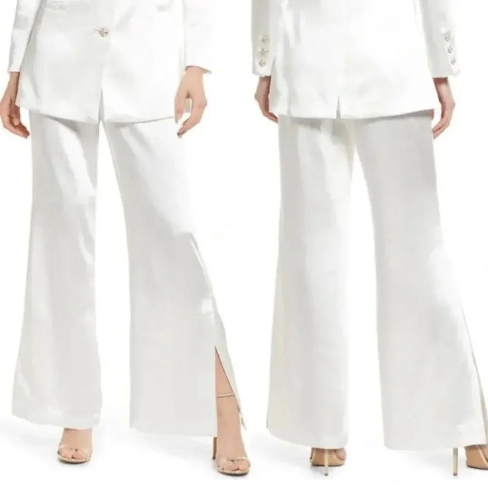 NEW ELLIATT Ridley Suit - Satin Blazer & Pants Set - Size S