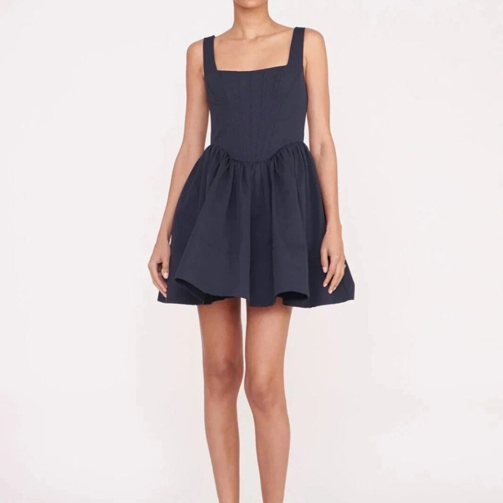 NWT Staud Landscape dress - navy - size 12