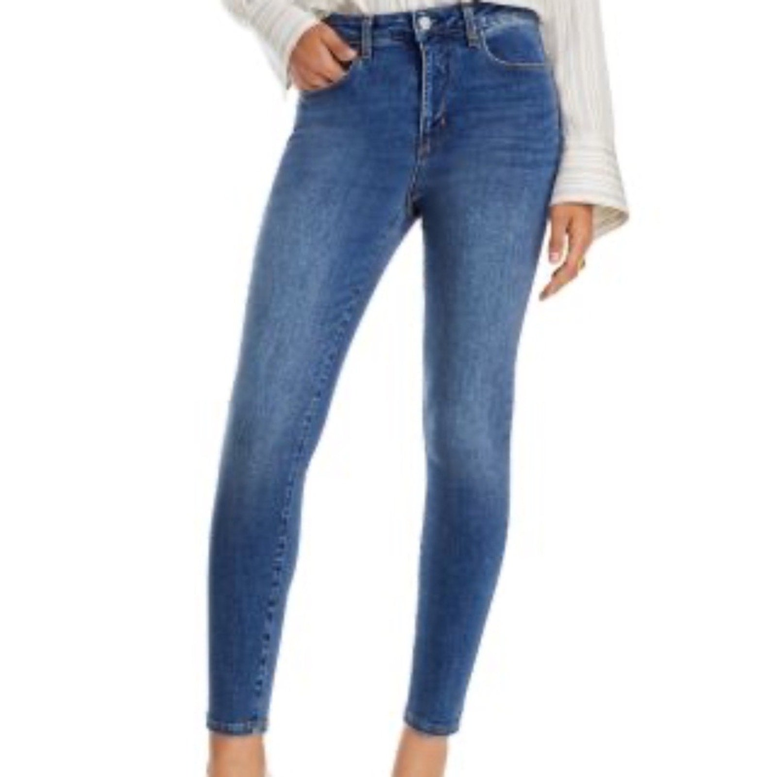NWT L'agence Women's Margot High-Rise Skinny Jeans - size 25
