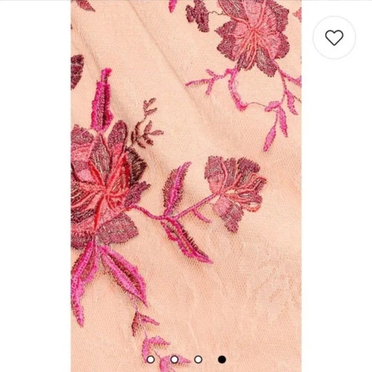 NWT Majorelle Fae Mini Dress In Scarlet Vineyard Floral Embroidered - small