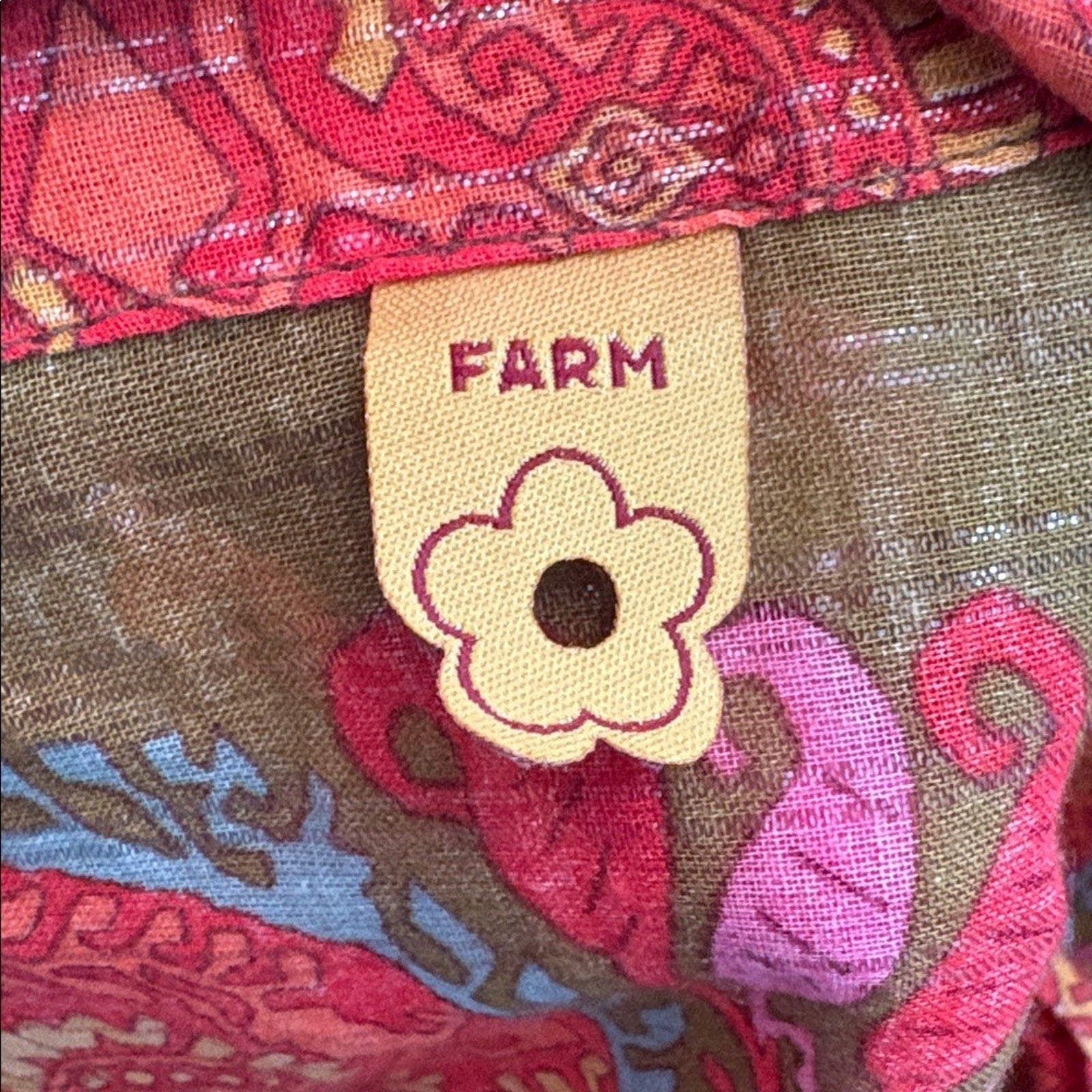 Farm Rio metallic cover up dress - size M