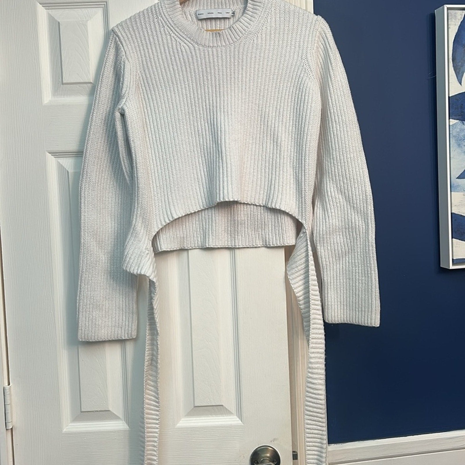 Proenza Schouler White Label ribbed-knit wrap jumper - size M