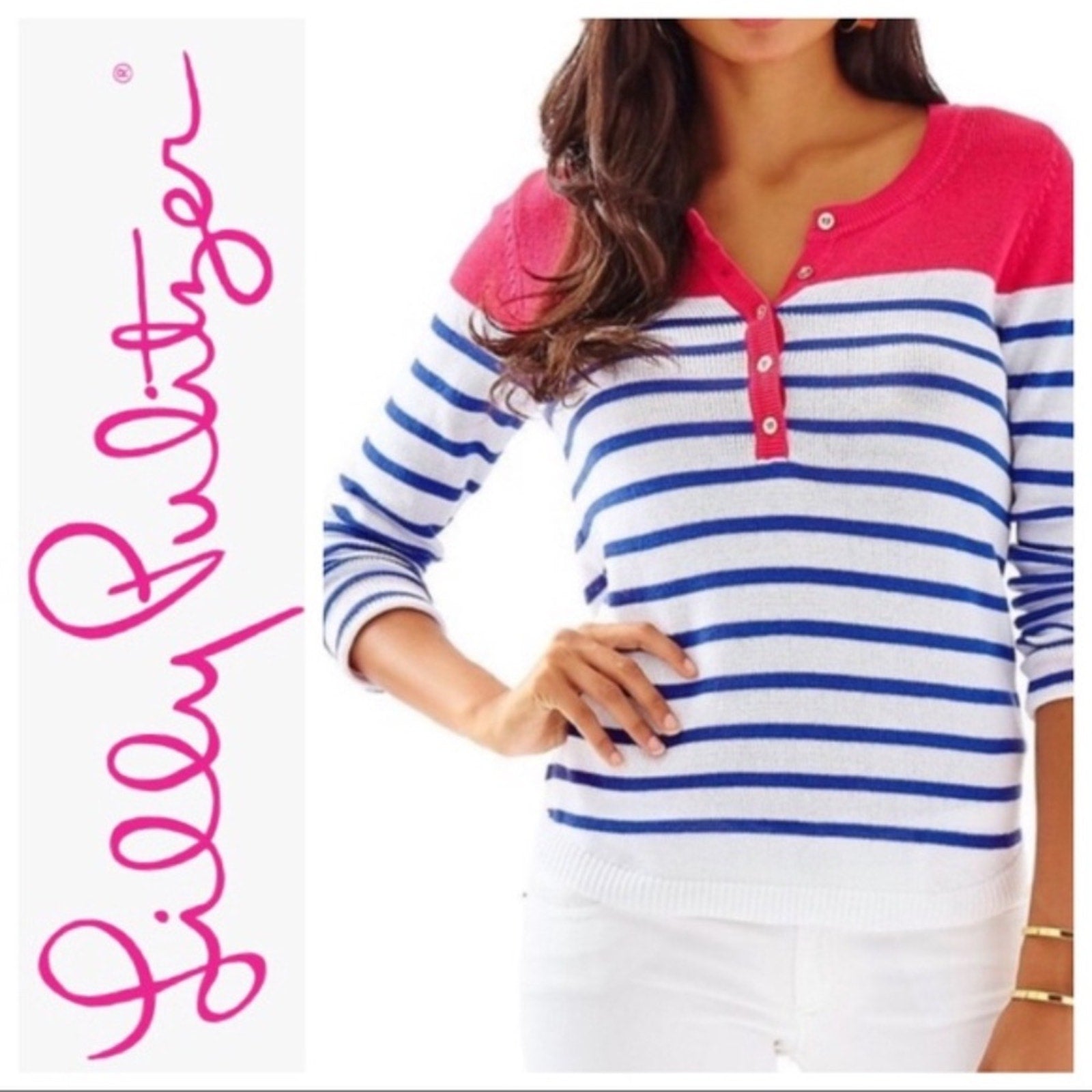 Lilly Pulitzer Adair Striped Sweater - size M