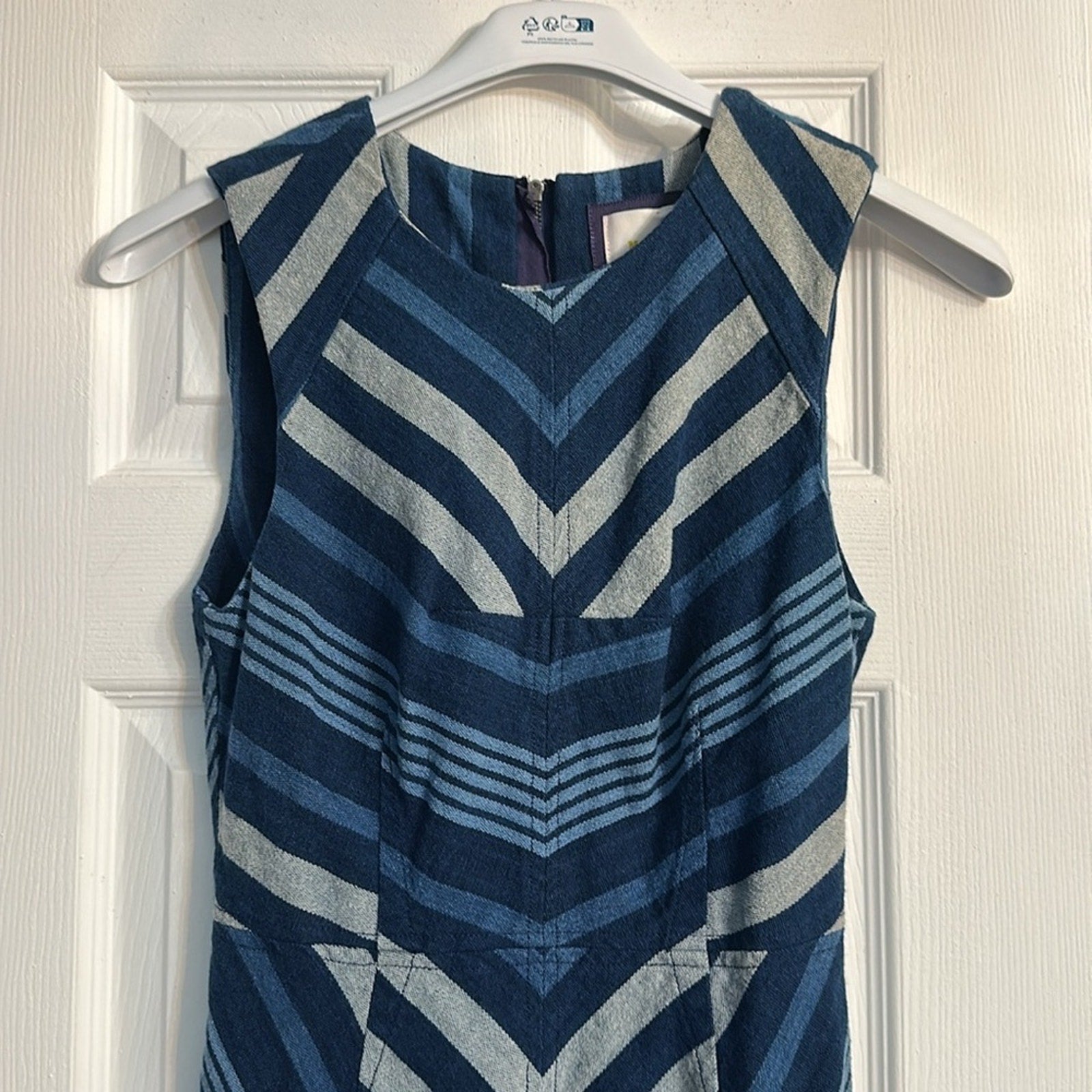Anthropologie Maeve Antonia Chevron Striped Dress - size 0