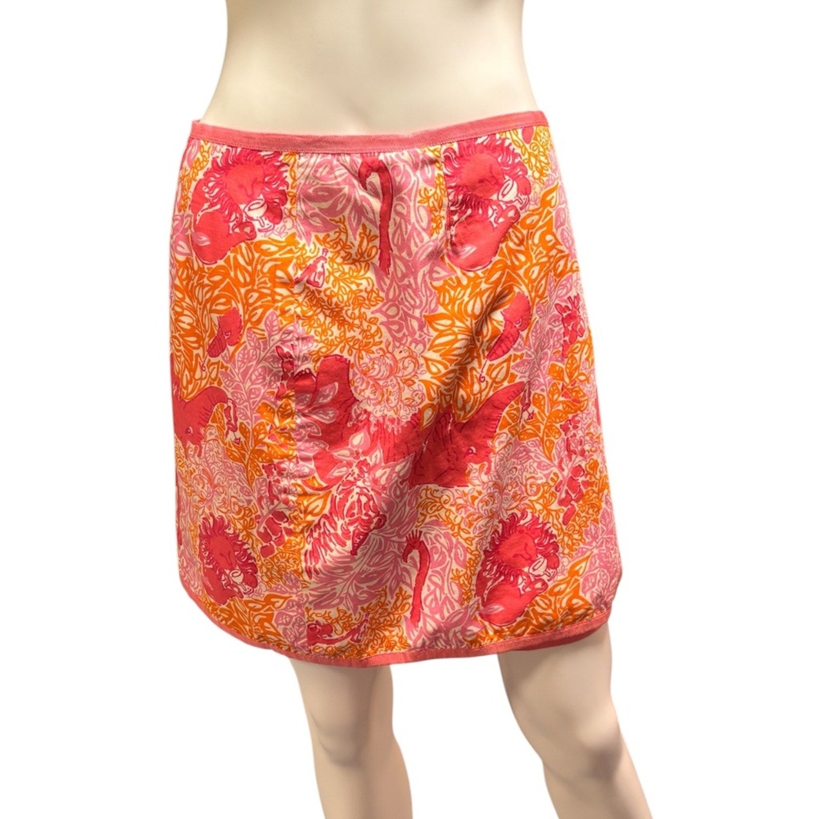 Vintage White Label Lilly Pulitzer Reversible Wrap Skirt - 6P