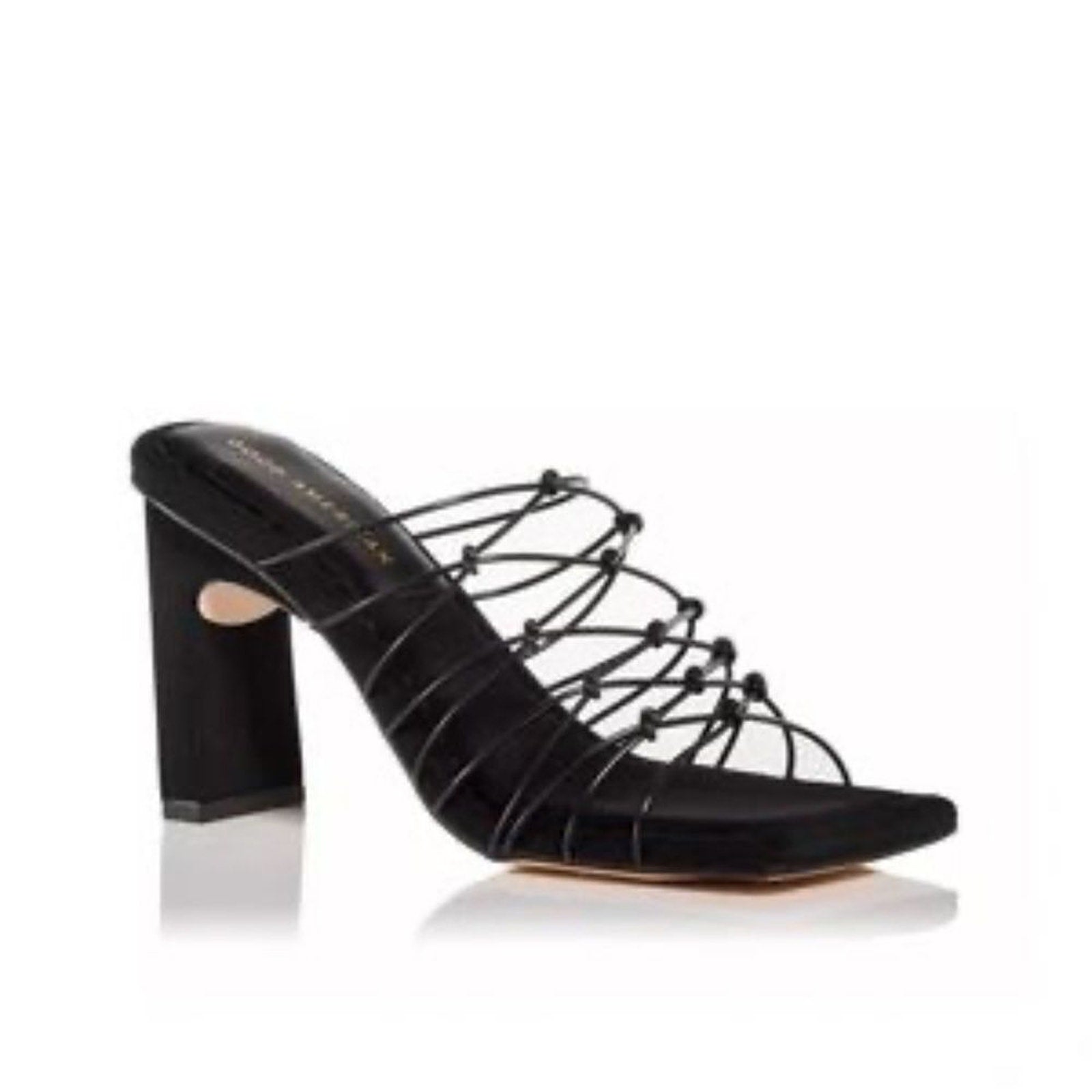 NEW Good American Caged Mule Neoprene Black Size 10.5 GA372N-X