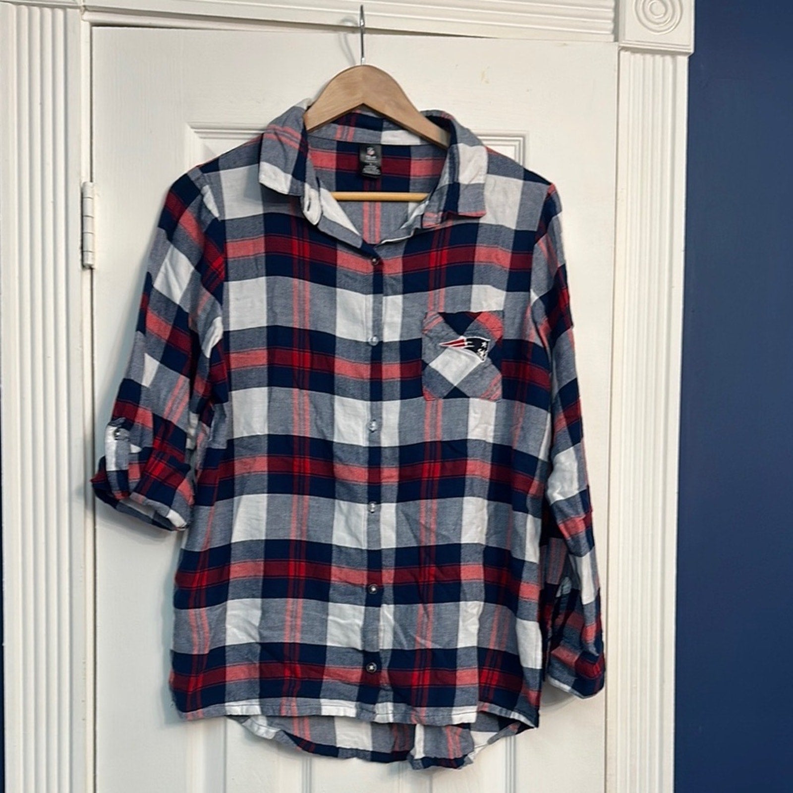NFL Patriots official flannel shirt - size large