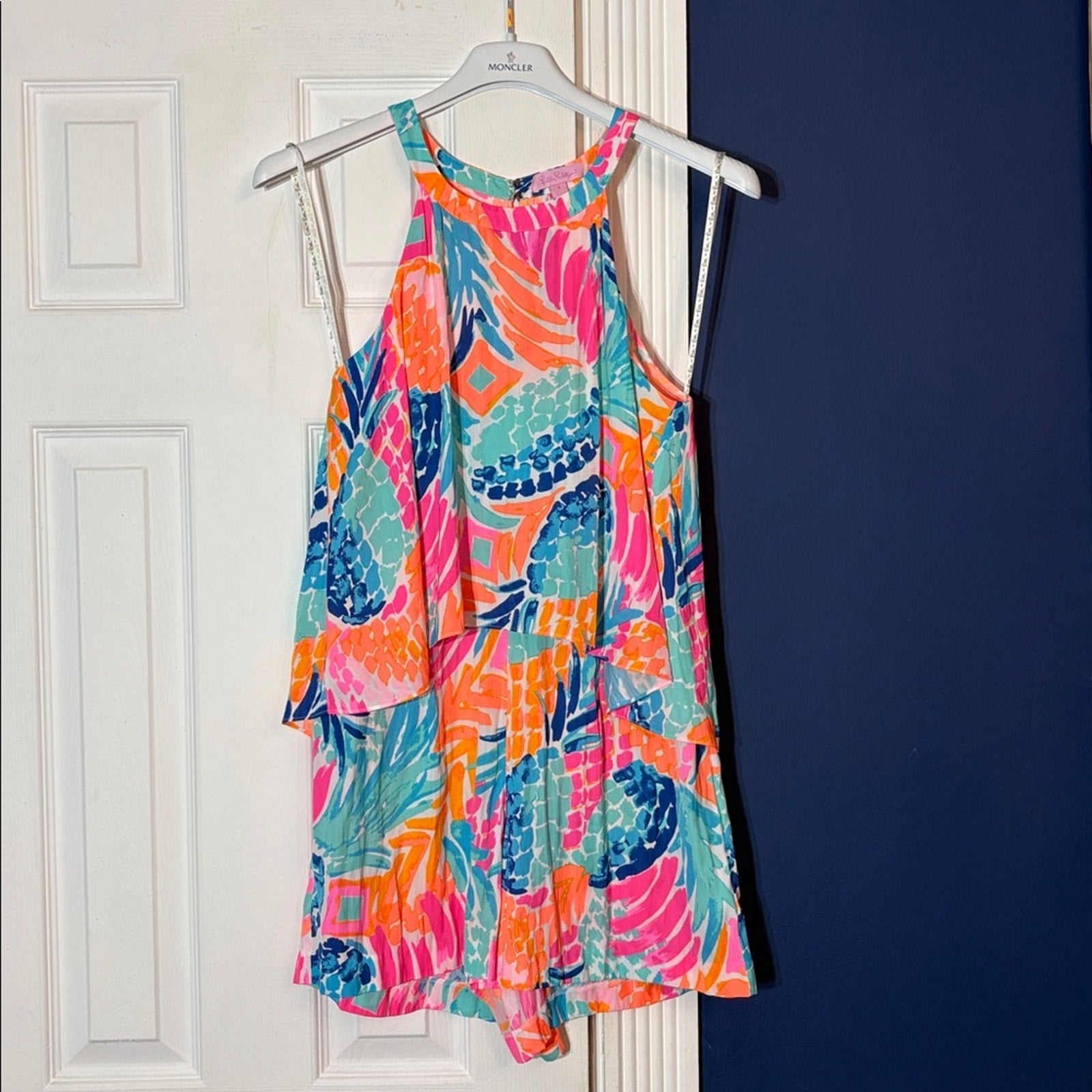 LILLY PULITZER Edona Pineapple Romper - size 8