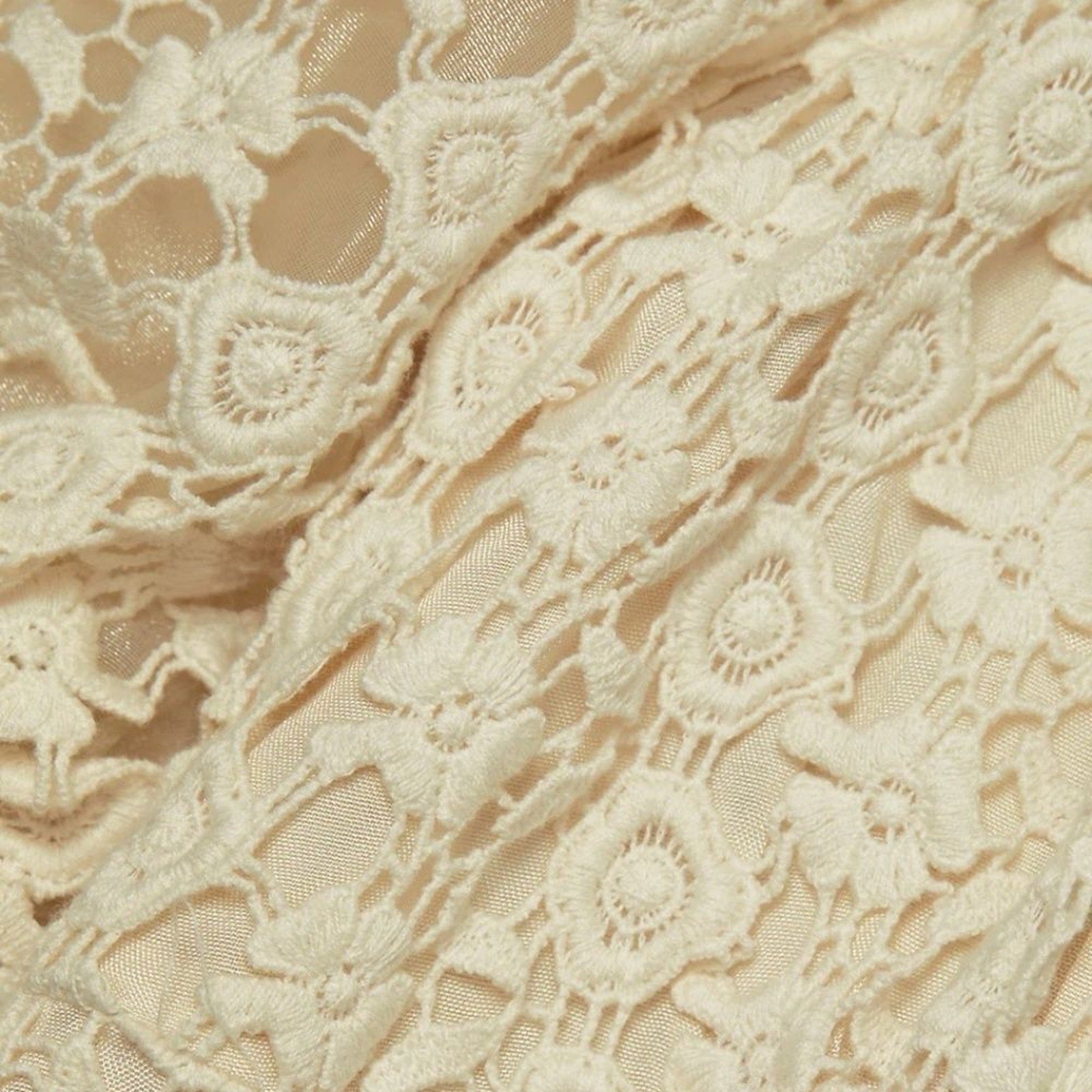NWT byTiMo Puff-Sleeve Lace Crochet Dress - size XXS