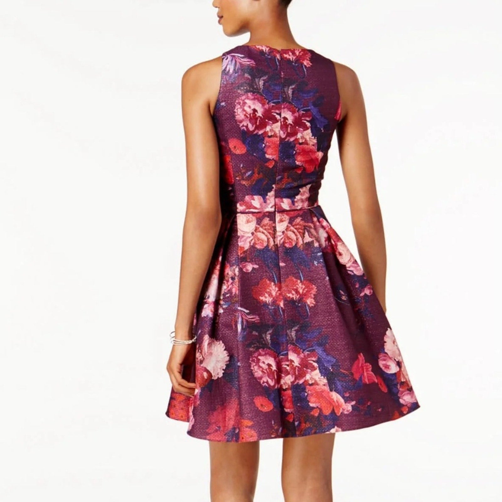 NWT Adrianna Papell Printed Woven Fit and Flare - size 14