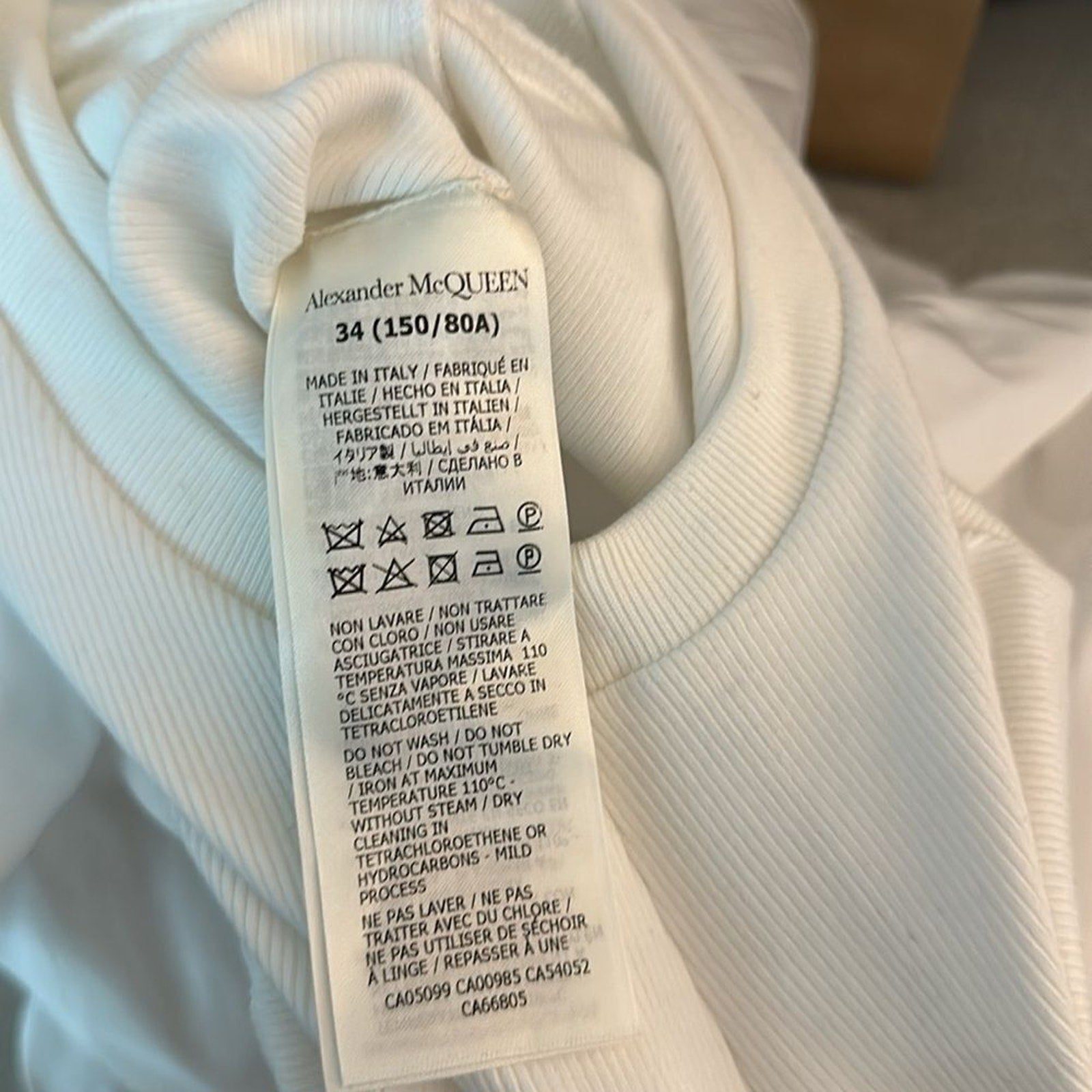 NEW Alexander McQueen White Hybrid Mini Dress - size 34 IT (xs)