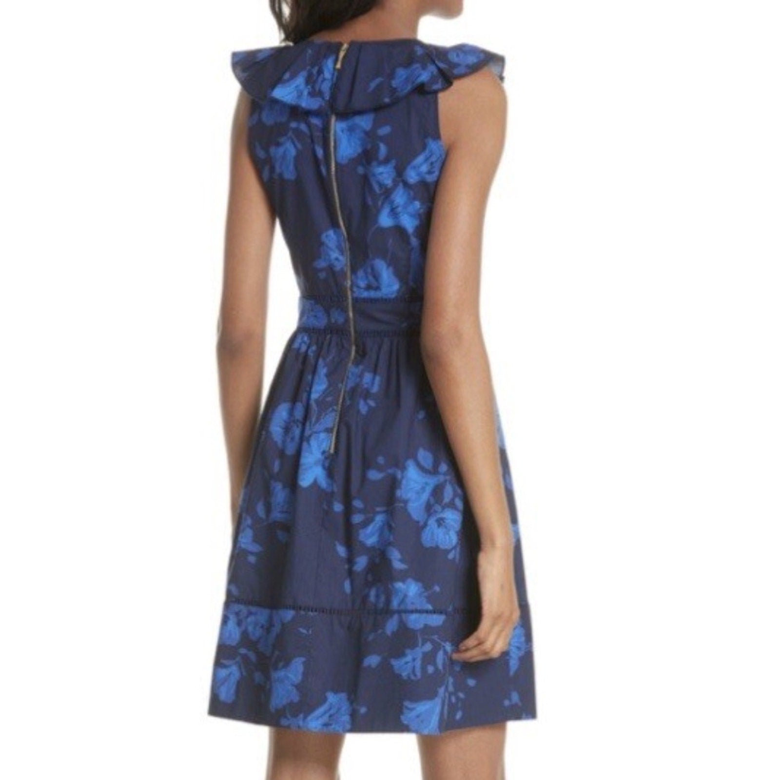 kate spade California Dreaming ruffle neck dress - size 2