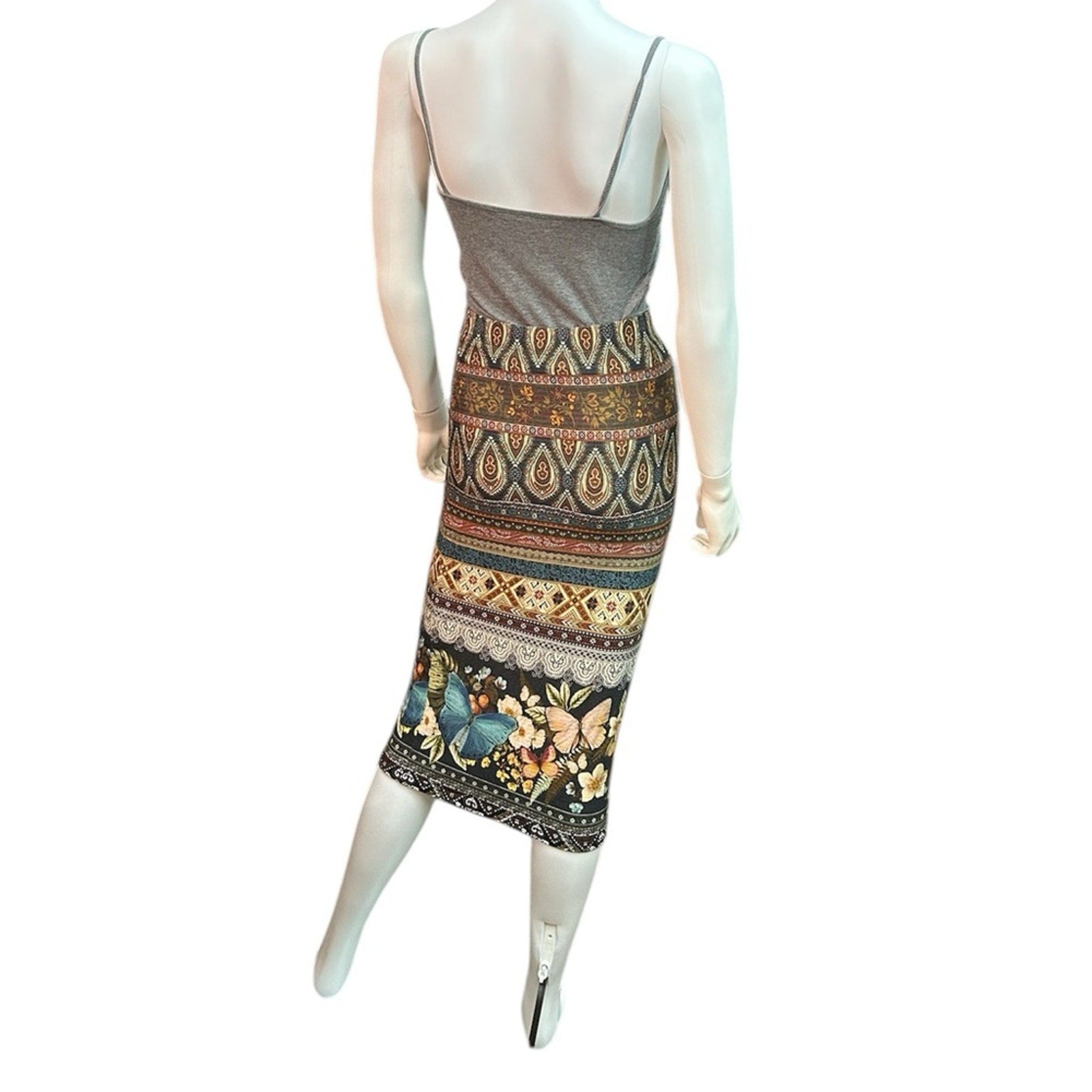 Farm Rio butterfly midi pencil skirt - size Small