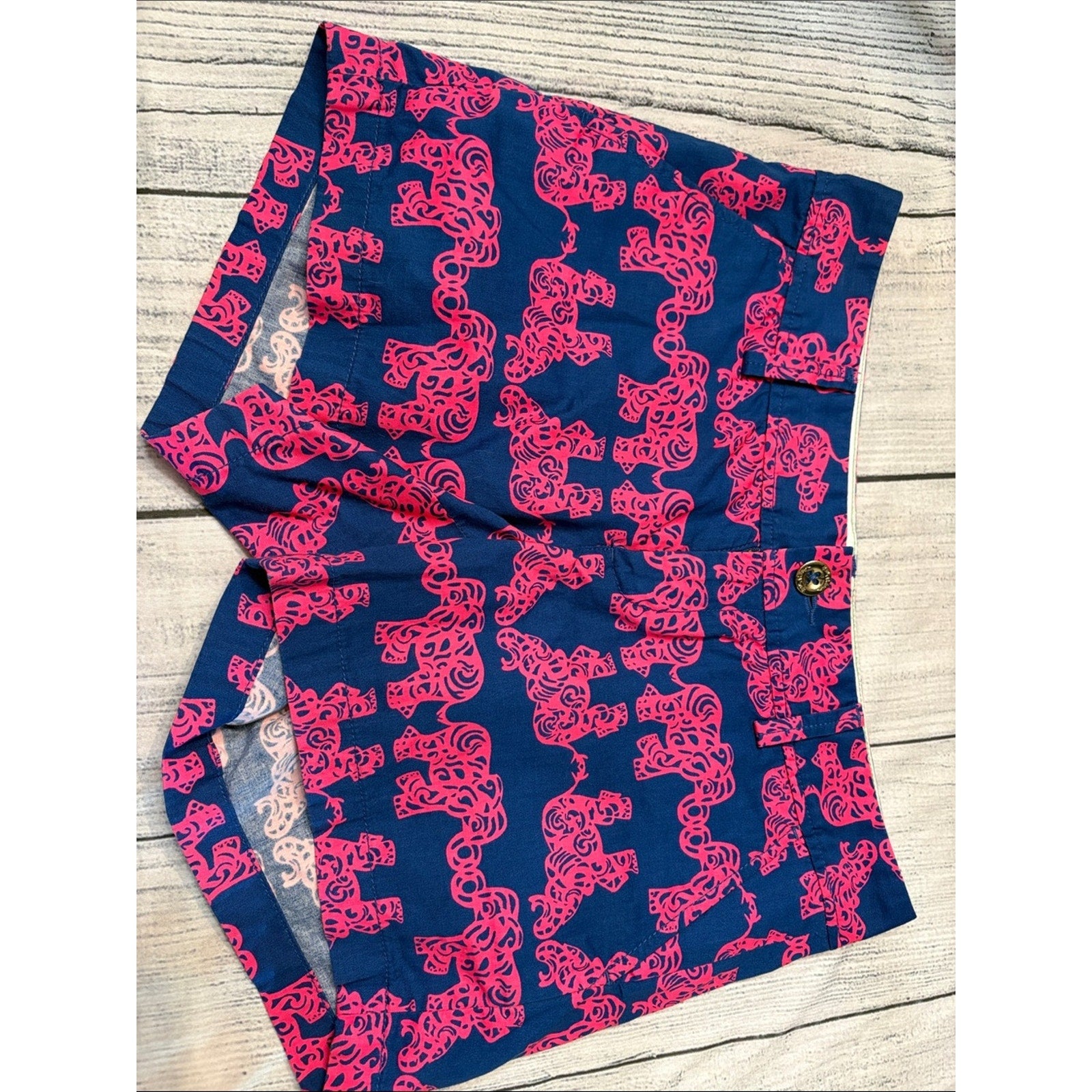 NEW Lilly Pulitzer Callahan Short Pack Your Trunk Elephant Print - 4