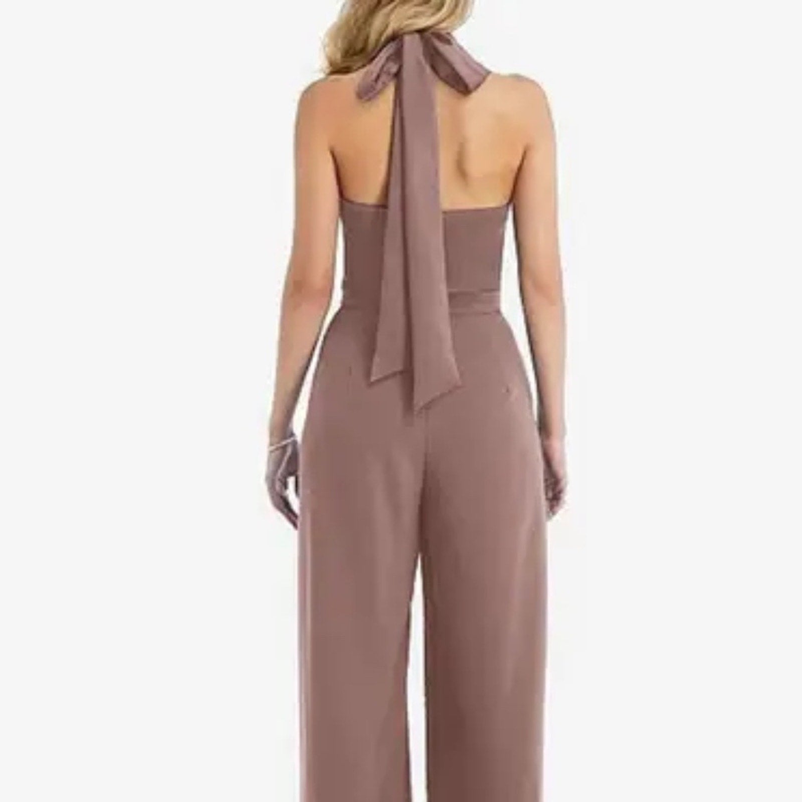 NWT After Six Sienna High-neck Open-back Jumpsuit Size 4 $252