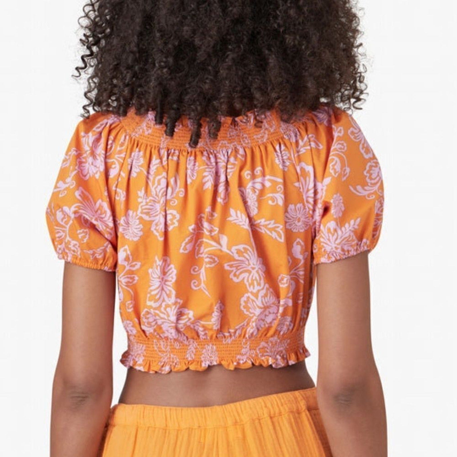 NWOT XIRENA Elle Top in Tropicana Orange - size L