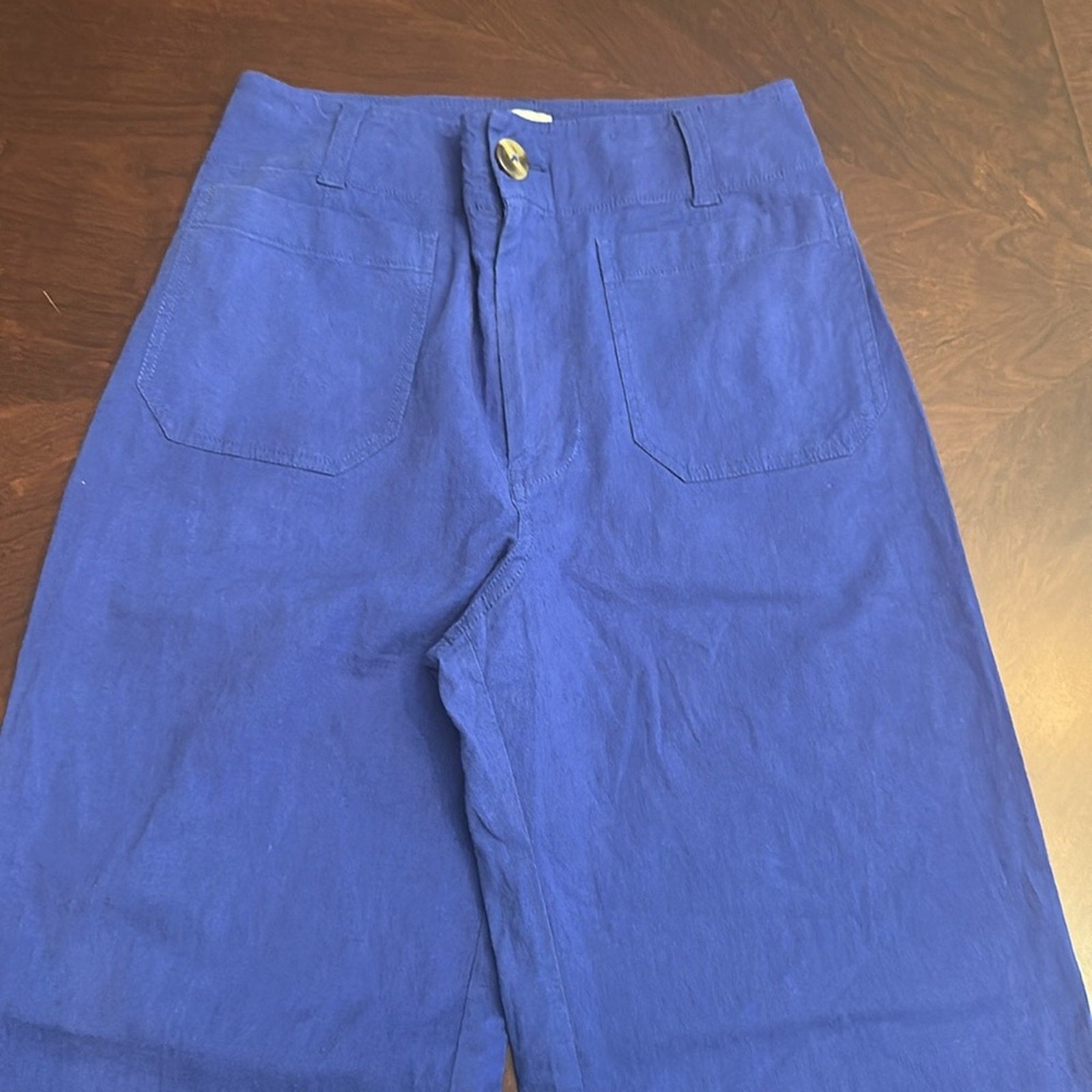 Maeve The Colette Wide-leg Pants in blue - size 27