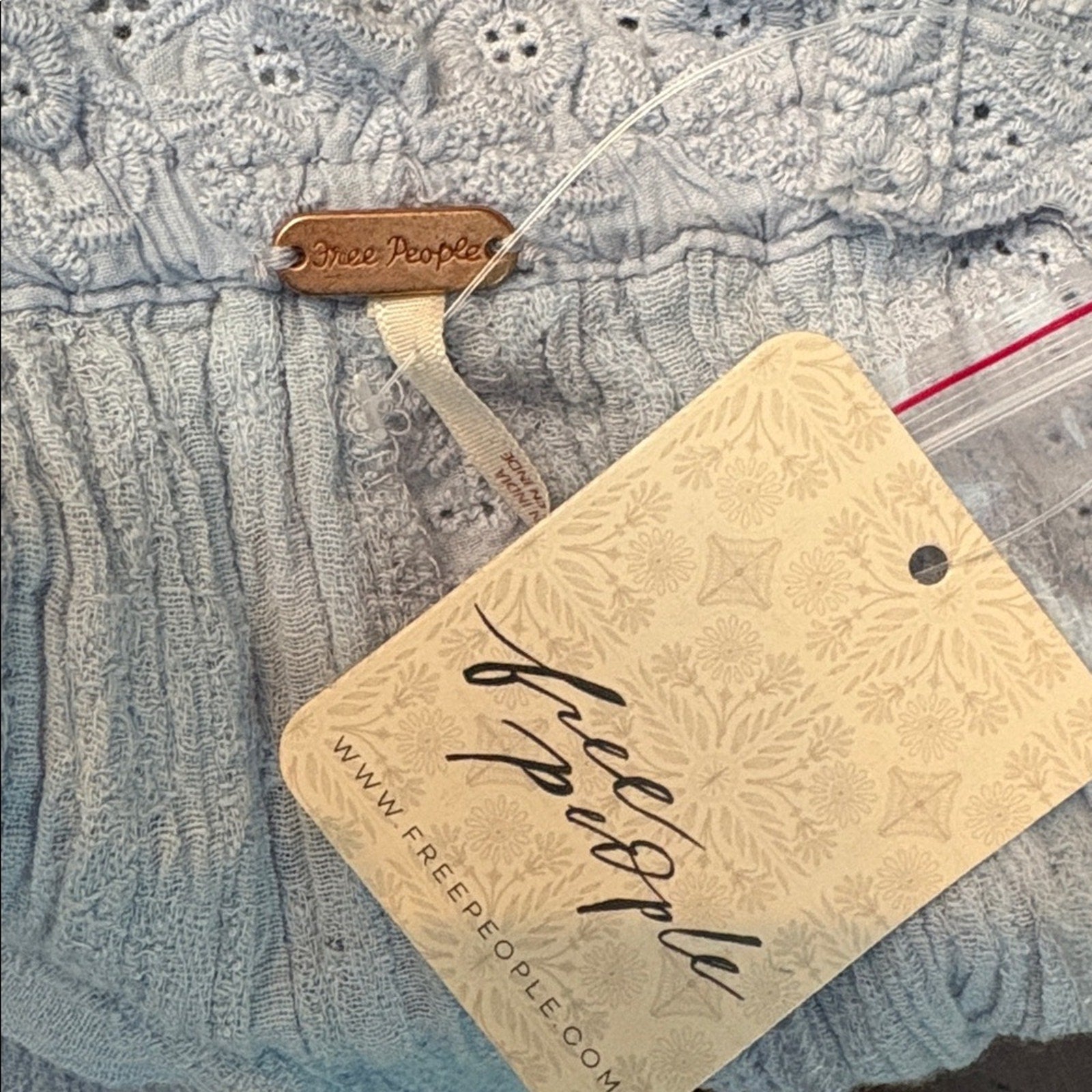 NWT Free People Women's Because Of You Tank Top Blue - size M