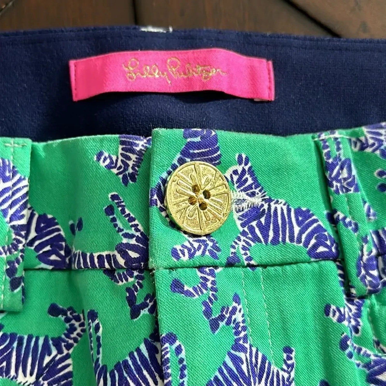 NWT Lilly Pulitzer Kelly Stretch Pants Heebee Zeebees $148 Size 00