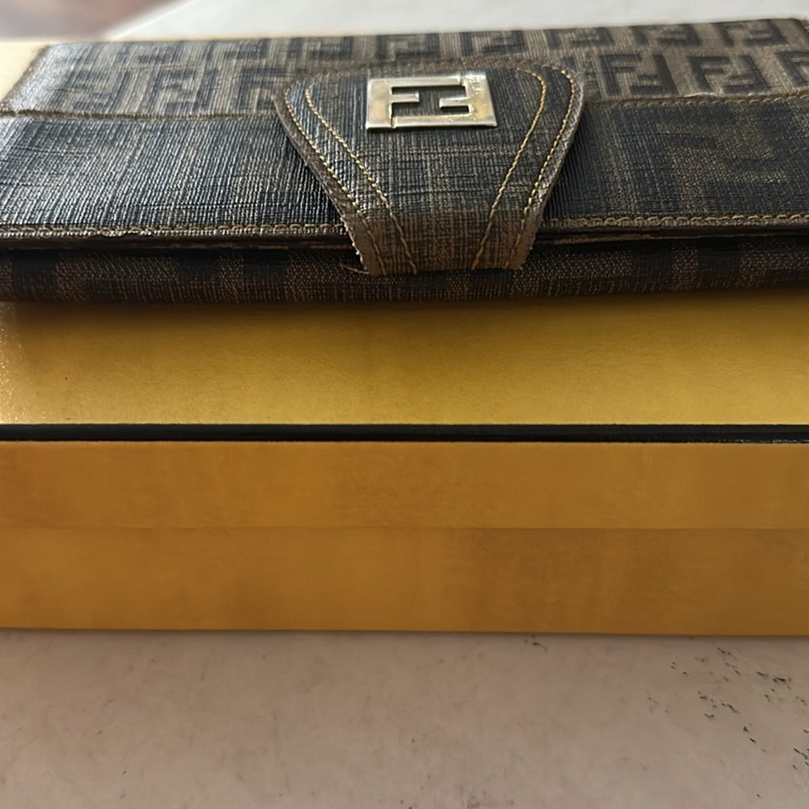 FENDI Zucca Canvas Wallet
