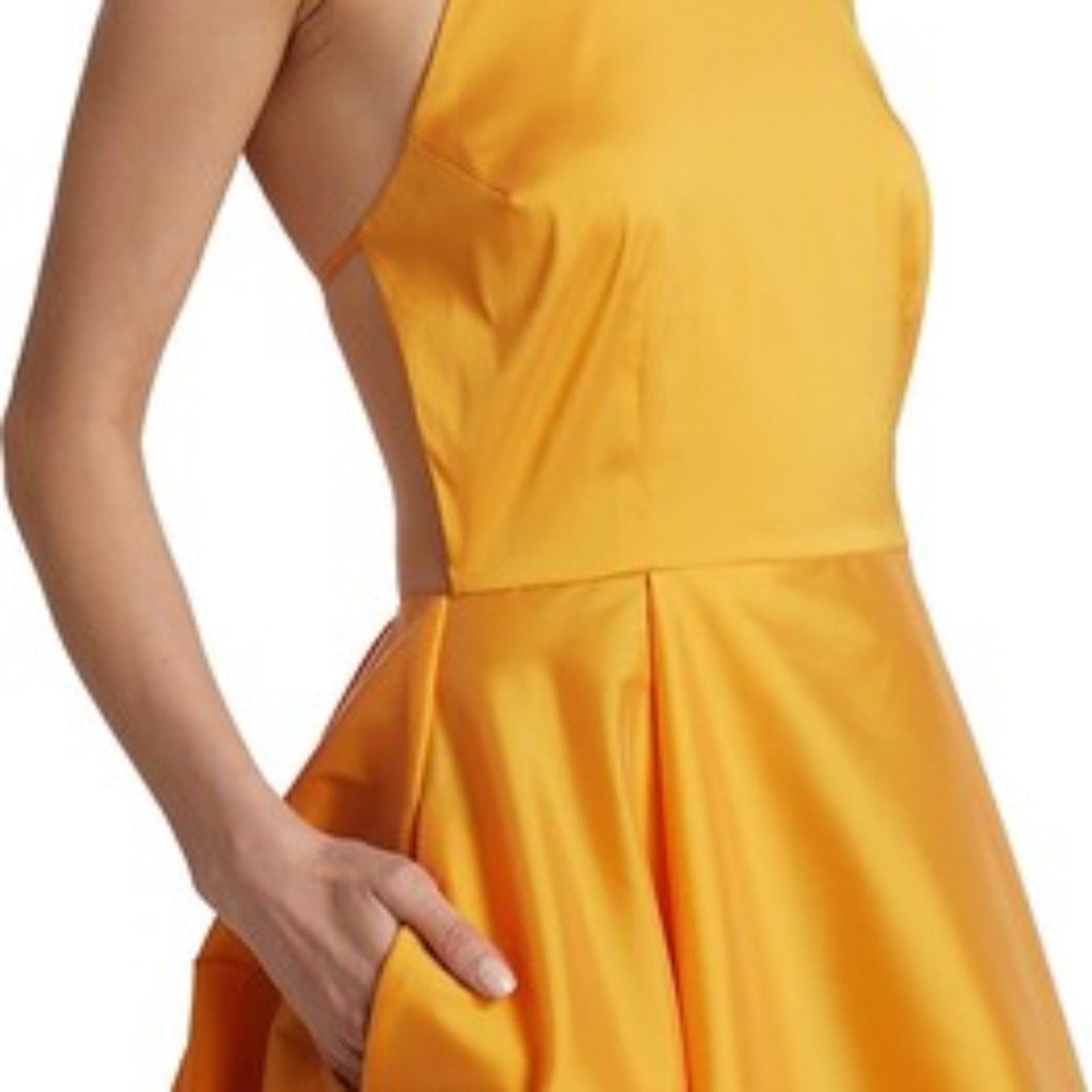 BERNADETTE Satin Taffeta Open-Back Gown - size 38 (= US 6)