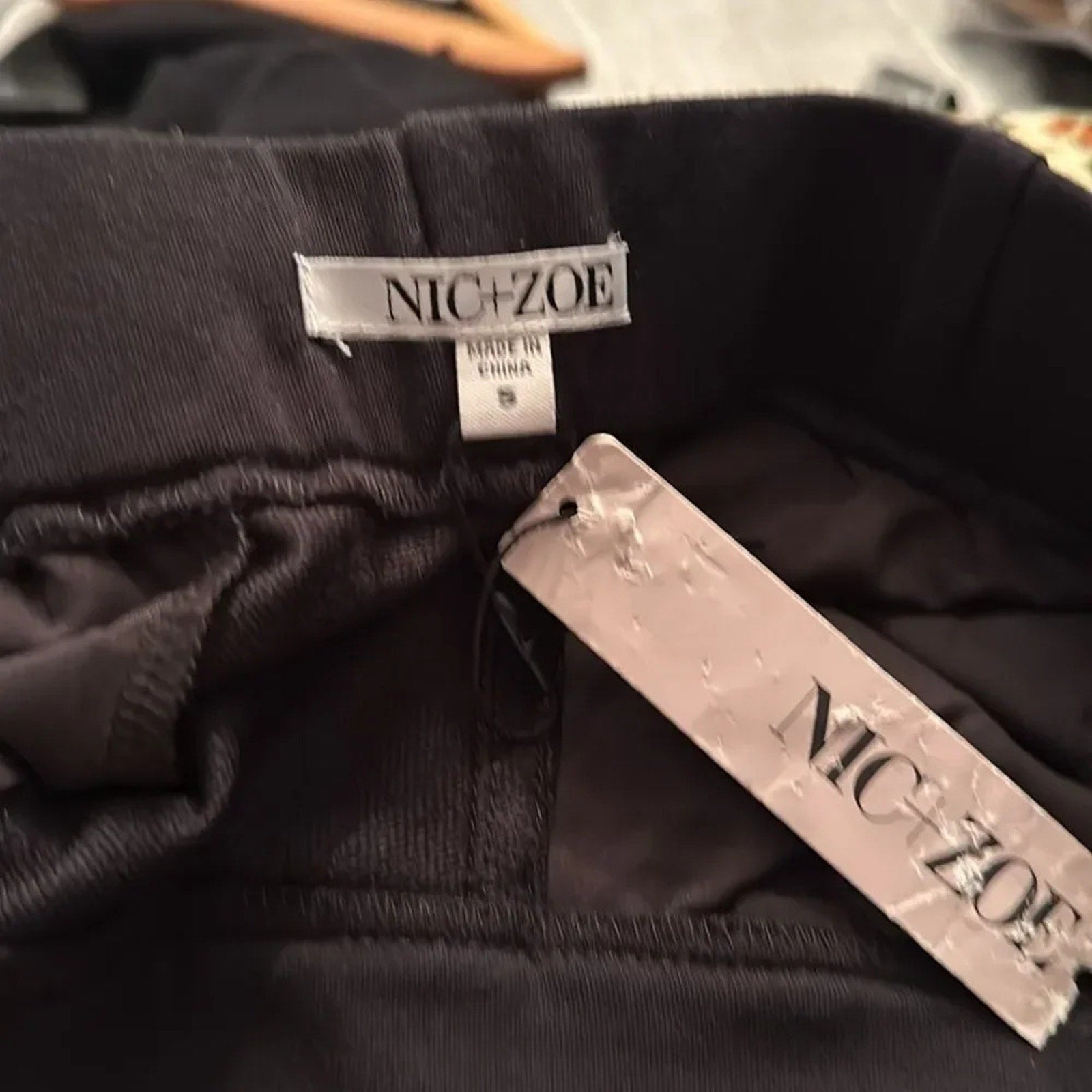 NWT NIC+ZOE 31" KNIT WIDE LEG PLEATED PANT - size small