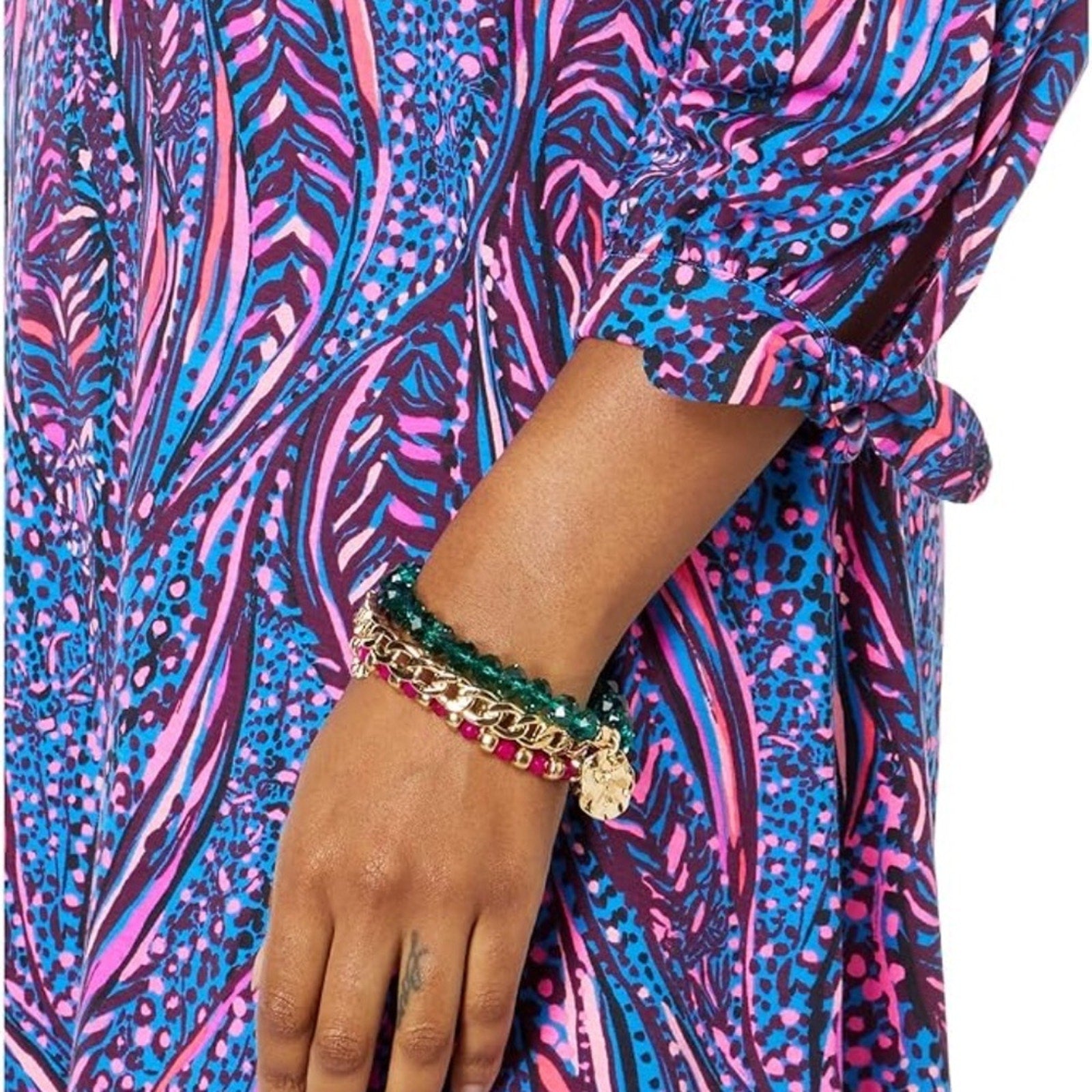 Lilly Pulitzer Cath Dress Blue Flare Always - size M