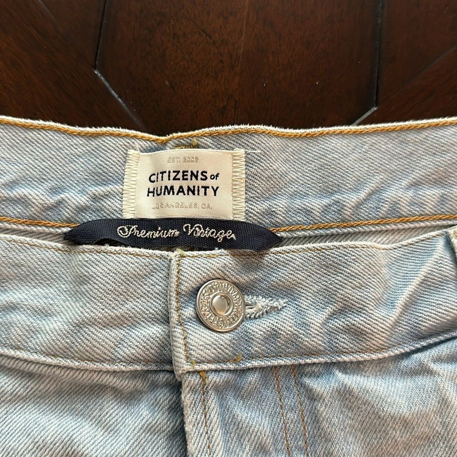 NEW CITIZENS OF HUMANITY shorts Franca 2007C-3011 blue $250 - size 33