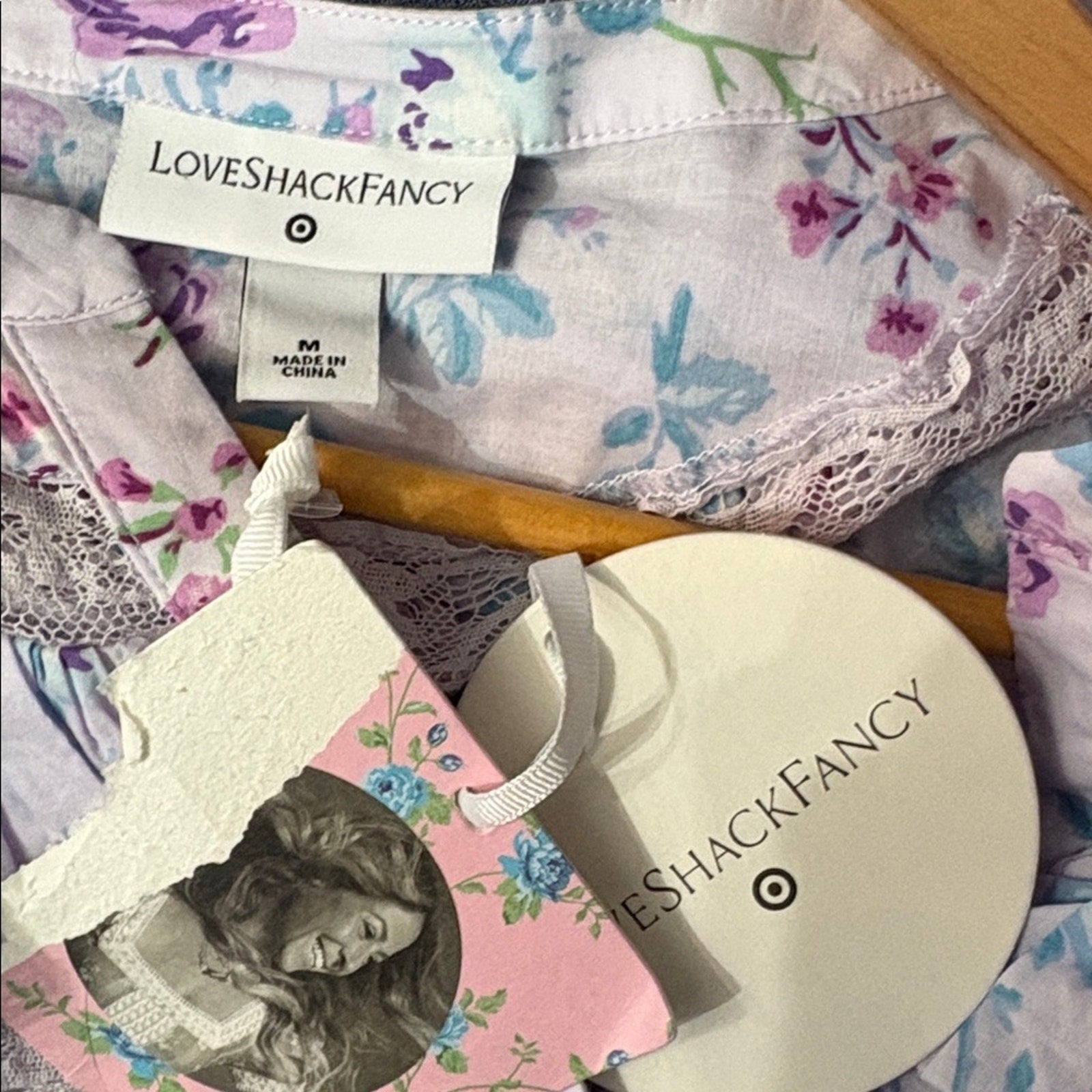 NWT LoveShackFancy X Target Lou double ruffle dress - size M