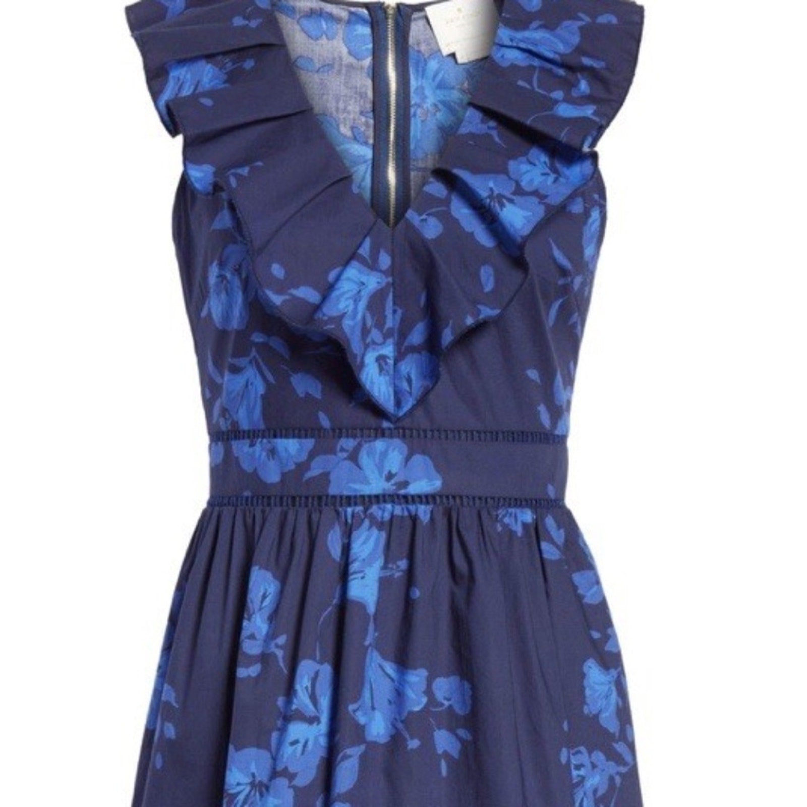 kate spade California Dreaming ruffle neck dress - size 2