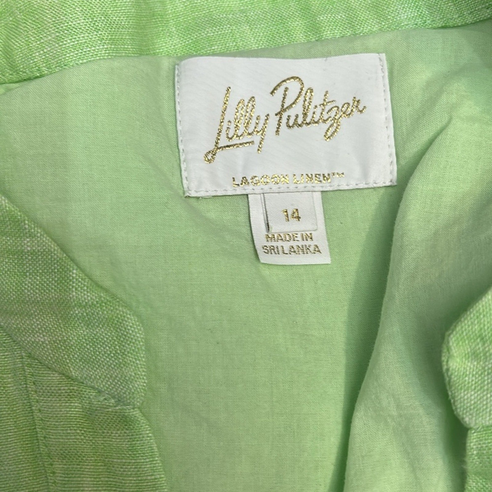 NEW Lilly Pulitzer Women's Mialeigh Linen Dress - size 12