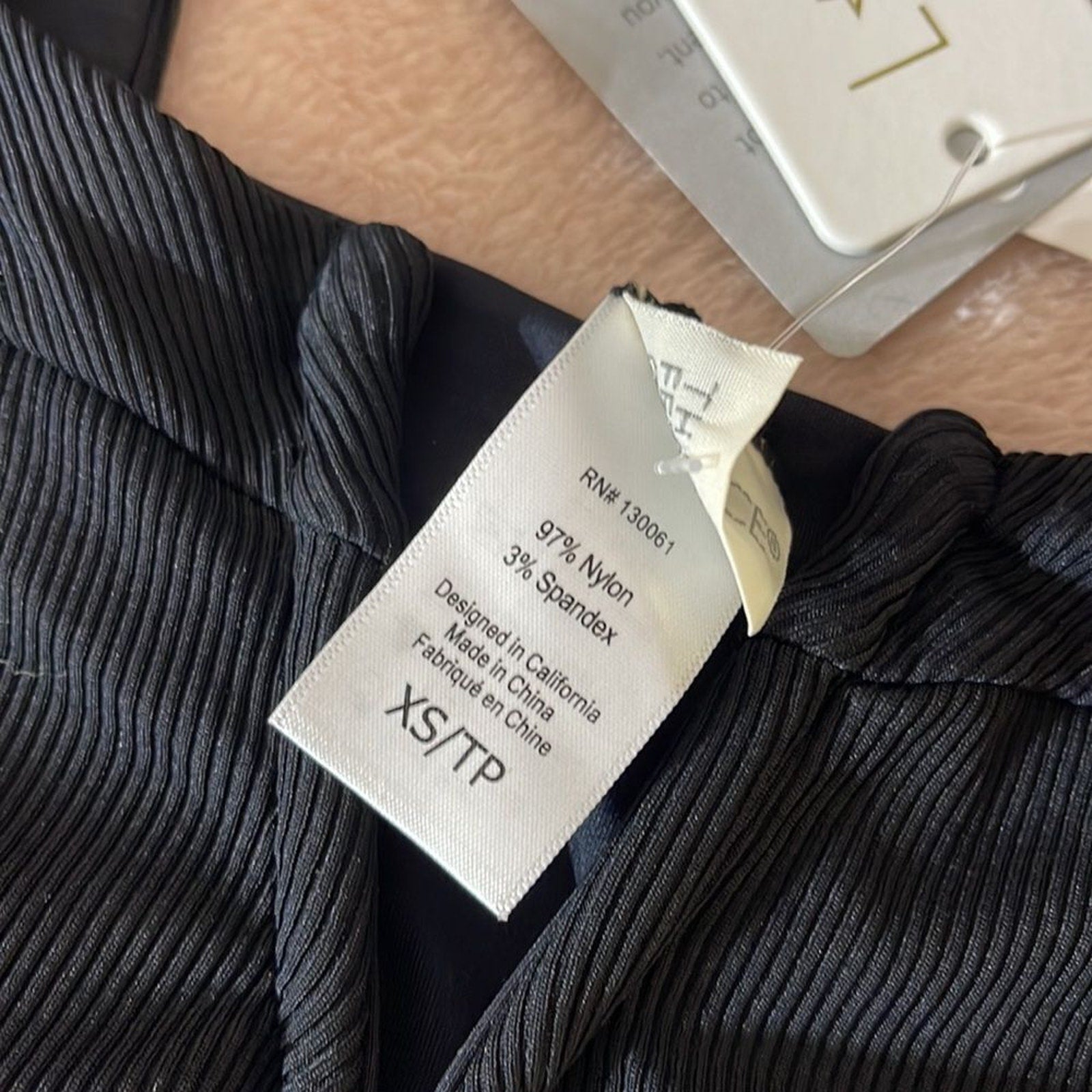 NWT L Space Lee Lee Bikini Top Black Revolve -size Xs