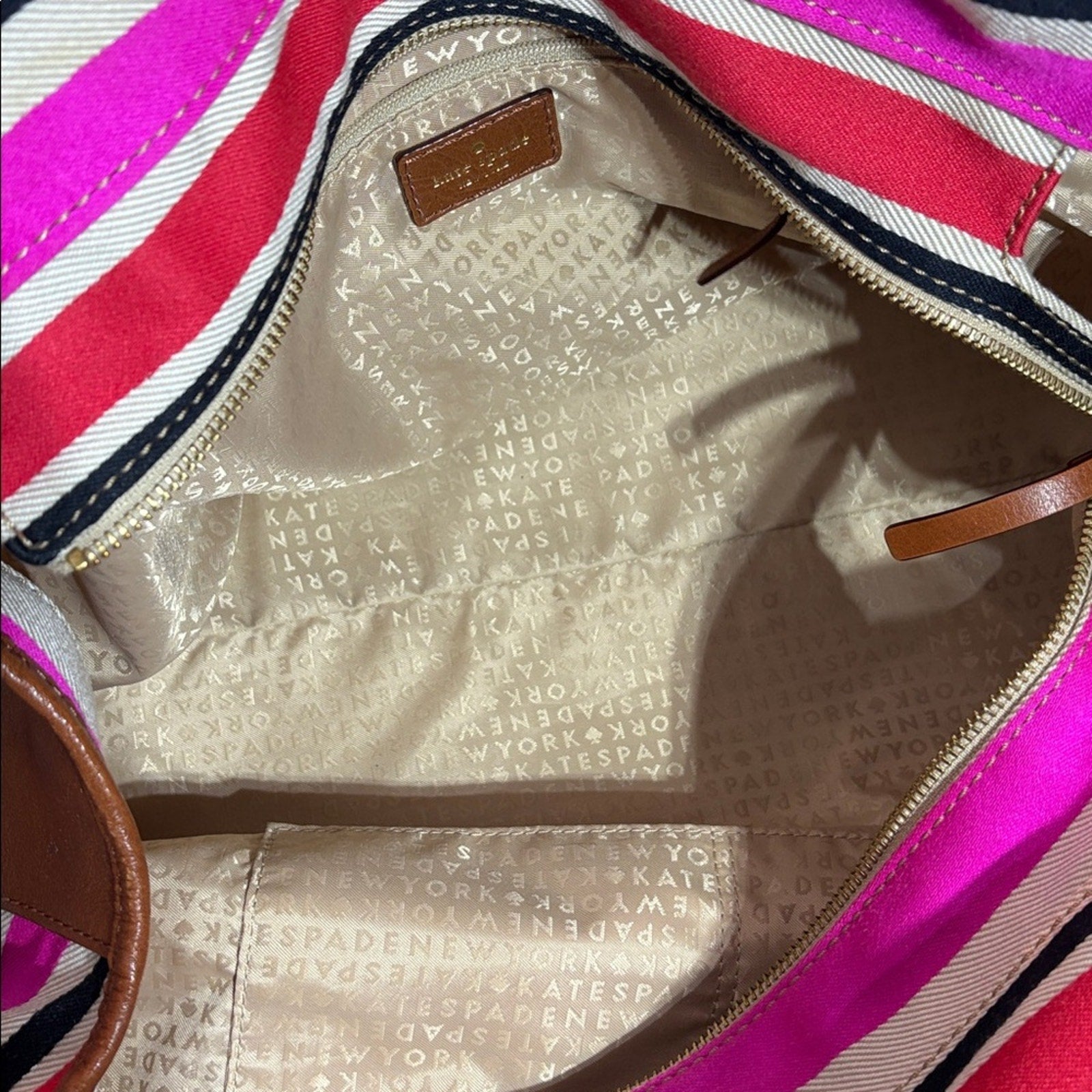 Kate Spade Stevie Oak Island Striped Womens Tote Bag