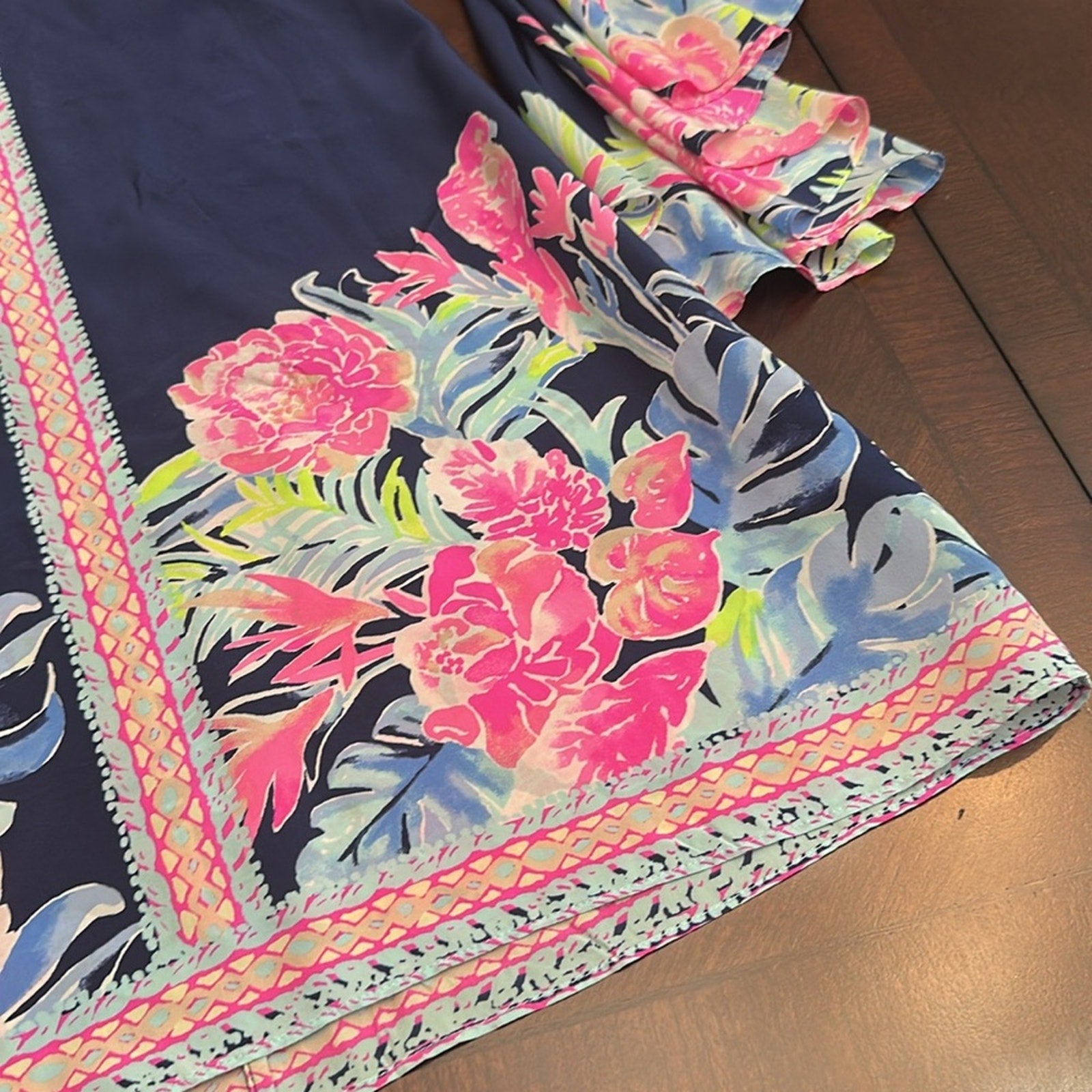 Lilly Pulitzer Tropicolada Rosalia Silk Dress Womens Size 2