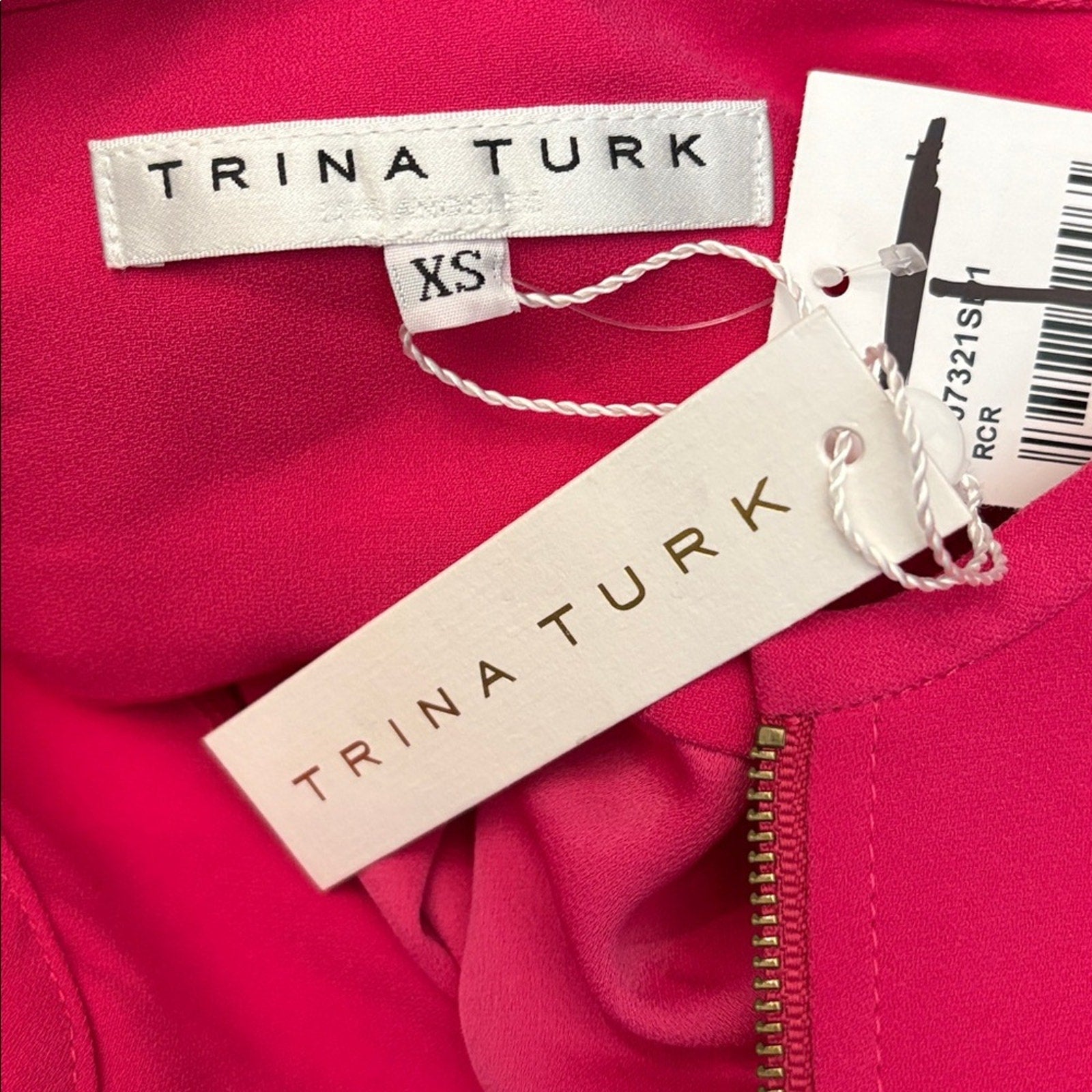 NWT TRINA TURK  Hasil Half-Zip Shift Minidress - size XS