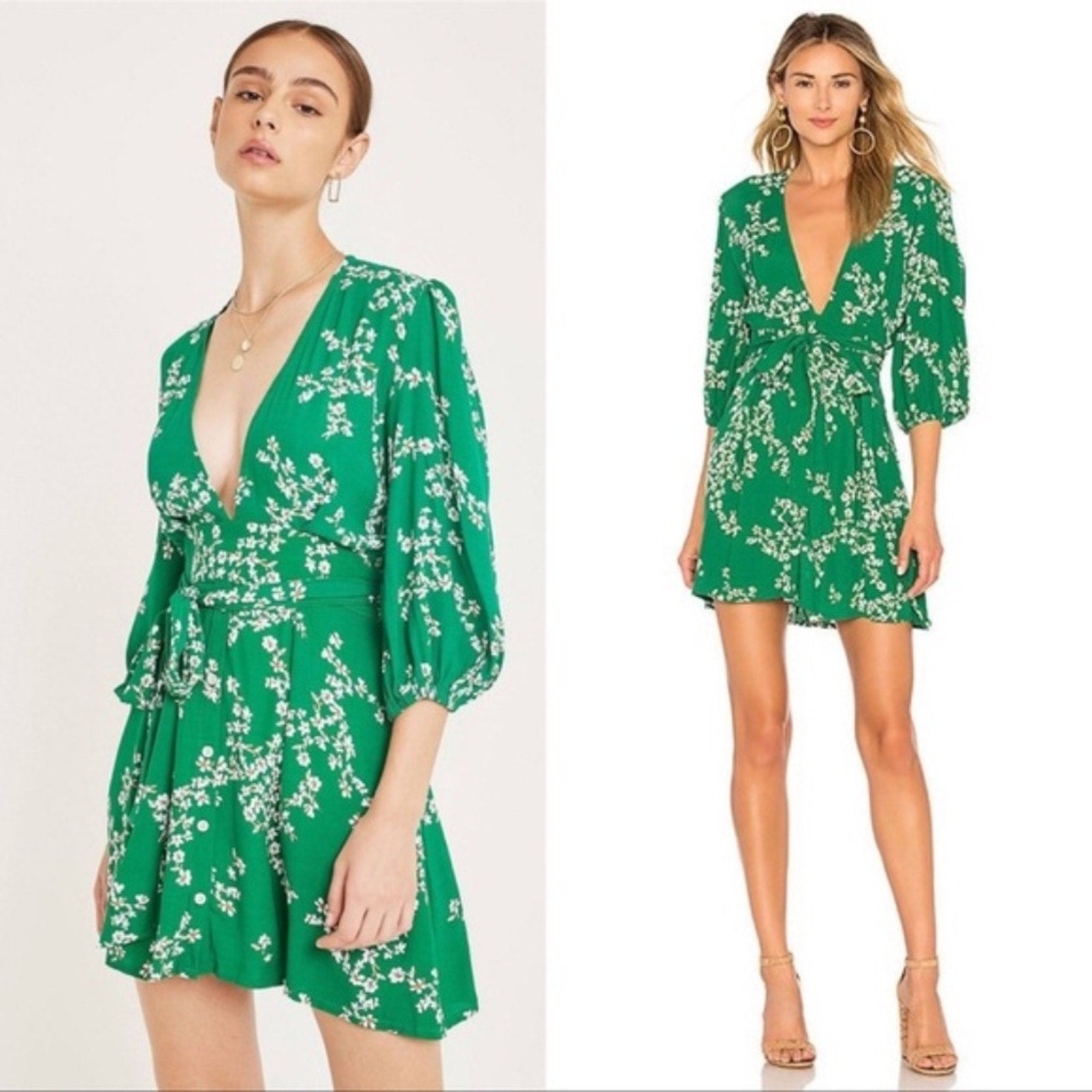 FAITHFULL THE BRAND Margot Dress in Cap Estel Floral - size 2